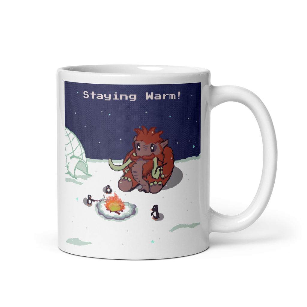 PixelTRex™ – Mammo “Staying Warm!” 11 oz Mug