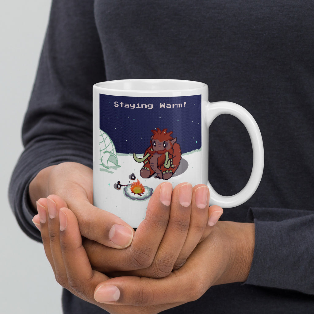 PixelTRex™ – Mammo “Staying Warm!” 11 oz Mug
