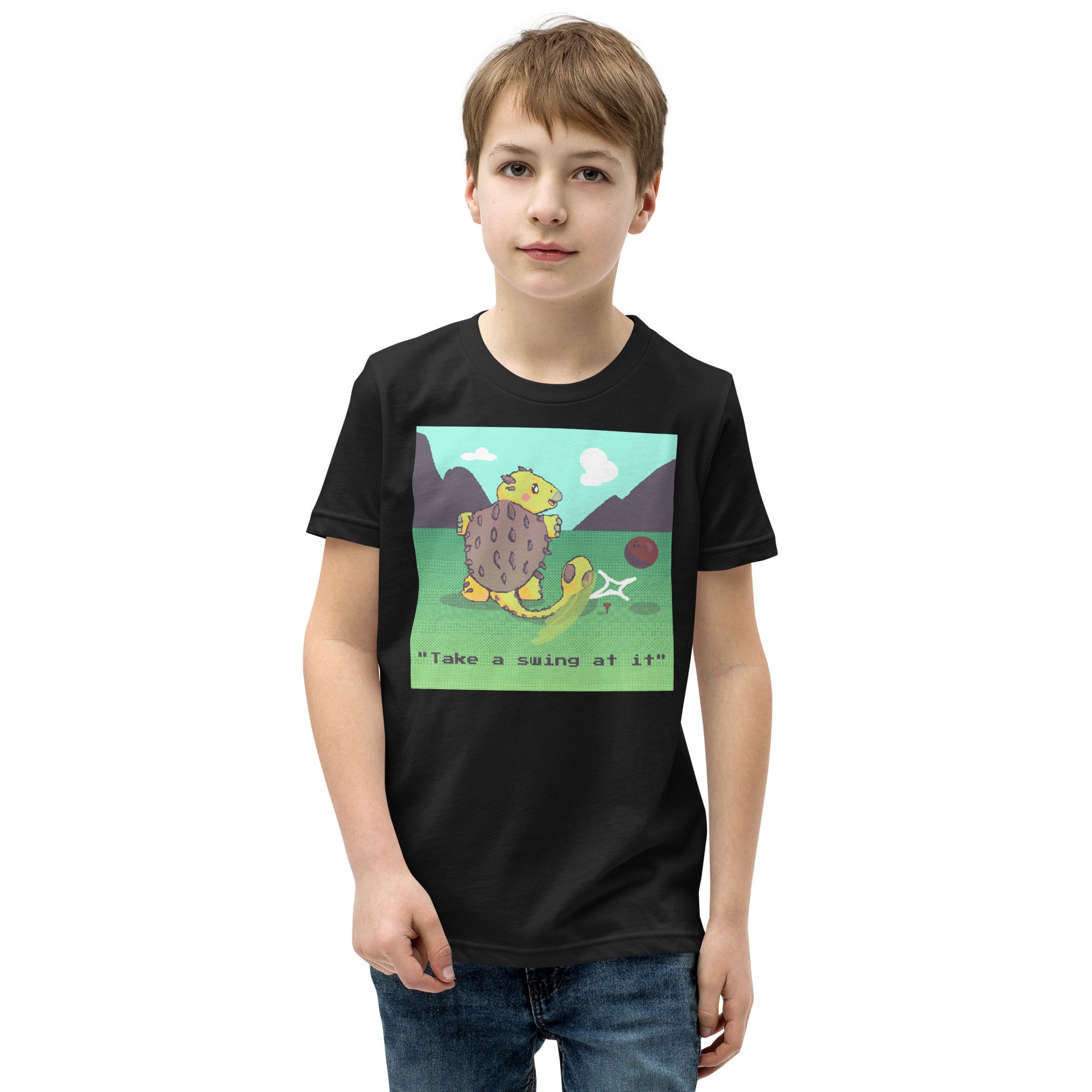 PixelTRex™ – Anky “Take a swing at It” Youth T-Shirt