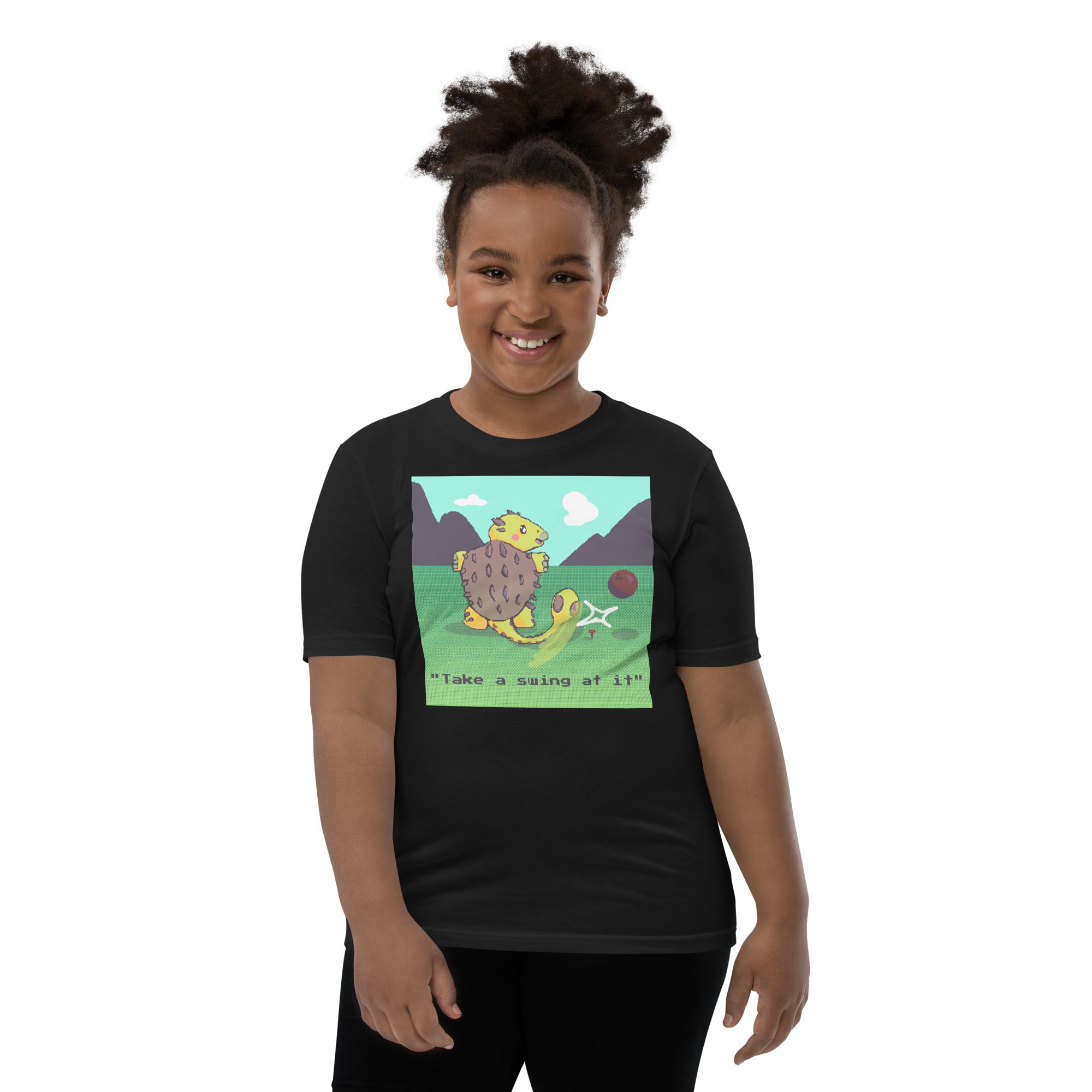 PixelTRex™ – Anky “Take a swing at It” Youth T-Shirt