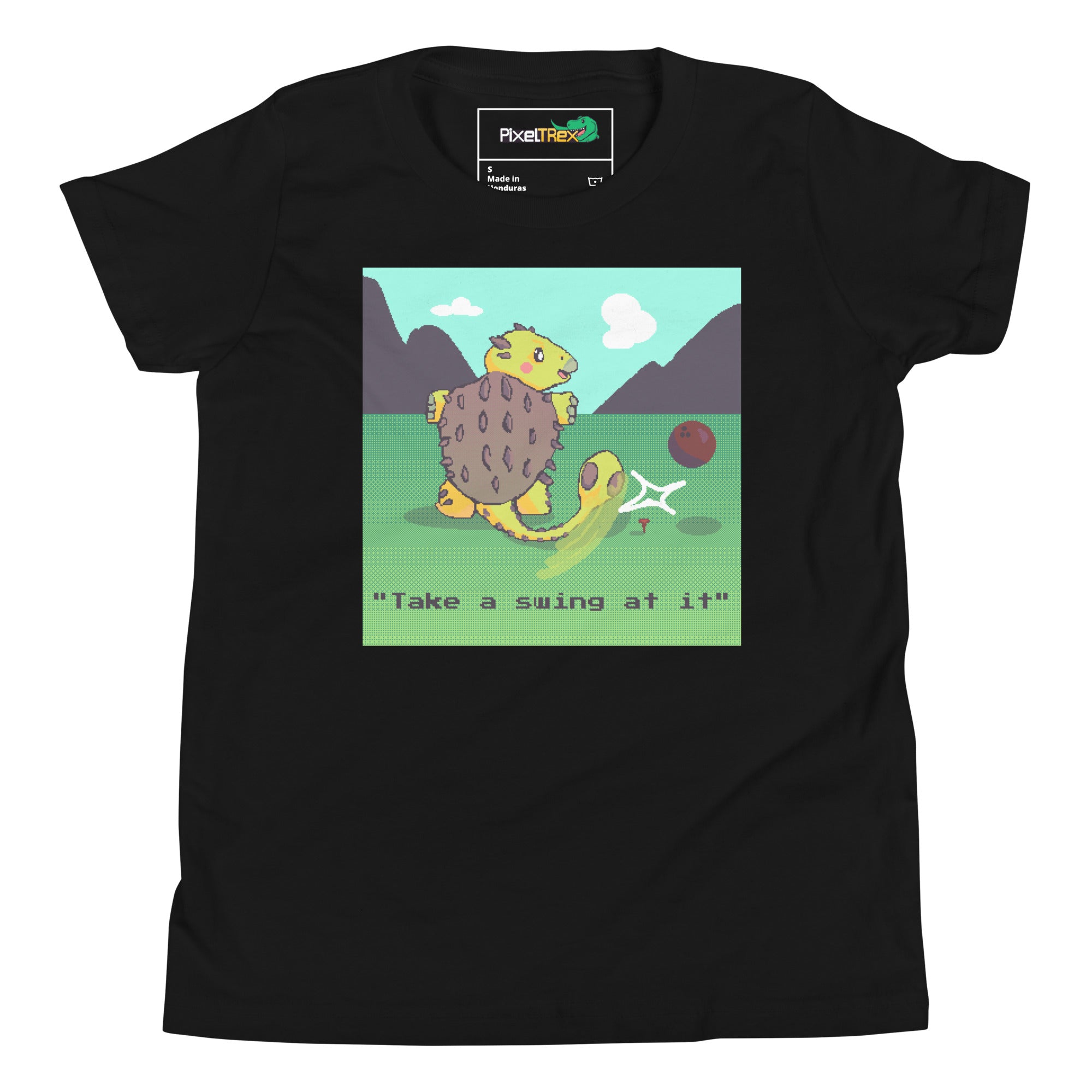 PixelTRex™ – Anky “Take a swing at It” Youth T-Shirt