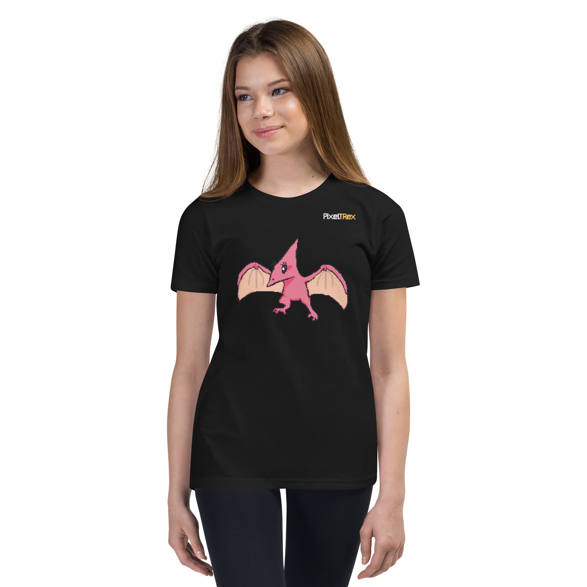 PixelTRex™ – Tera the Pteranodon Pixel Creature Youth T-Shirt