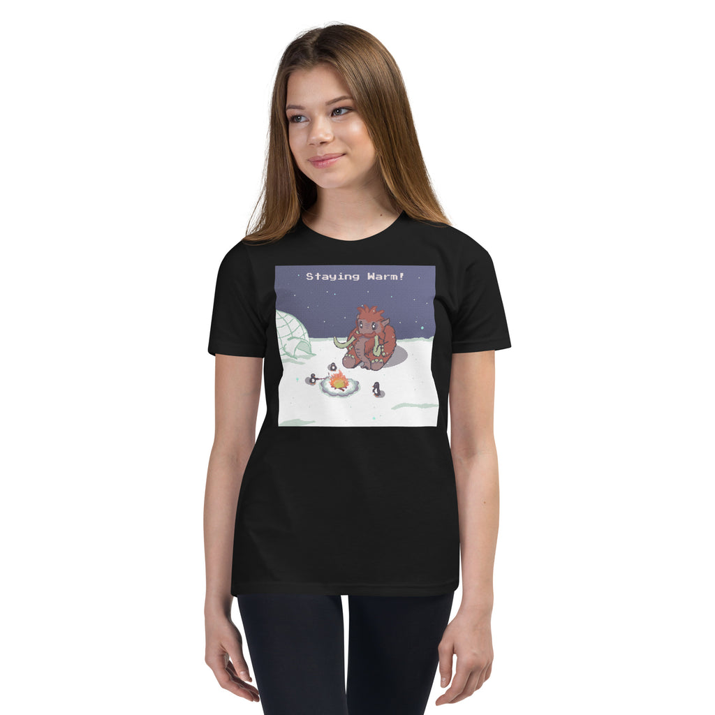 PixelTRex™ – Mammo “Staying Warm!” Youth T-Shirt