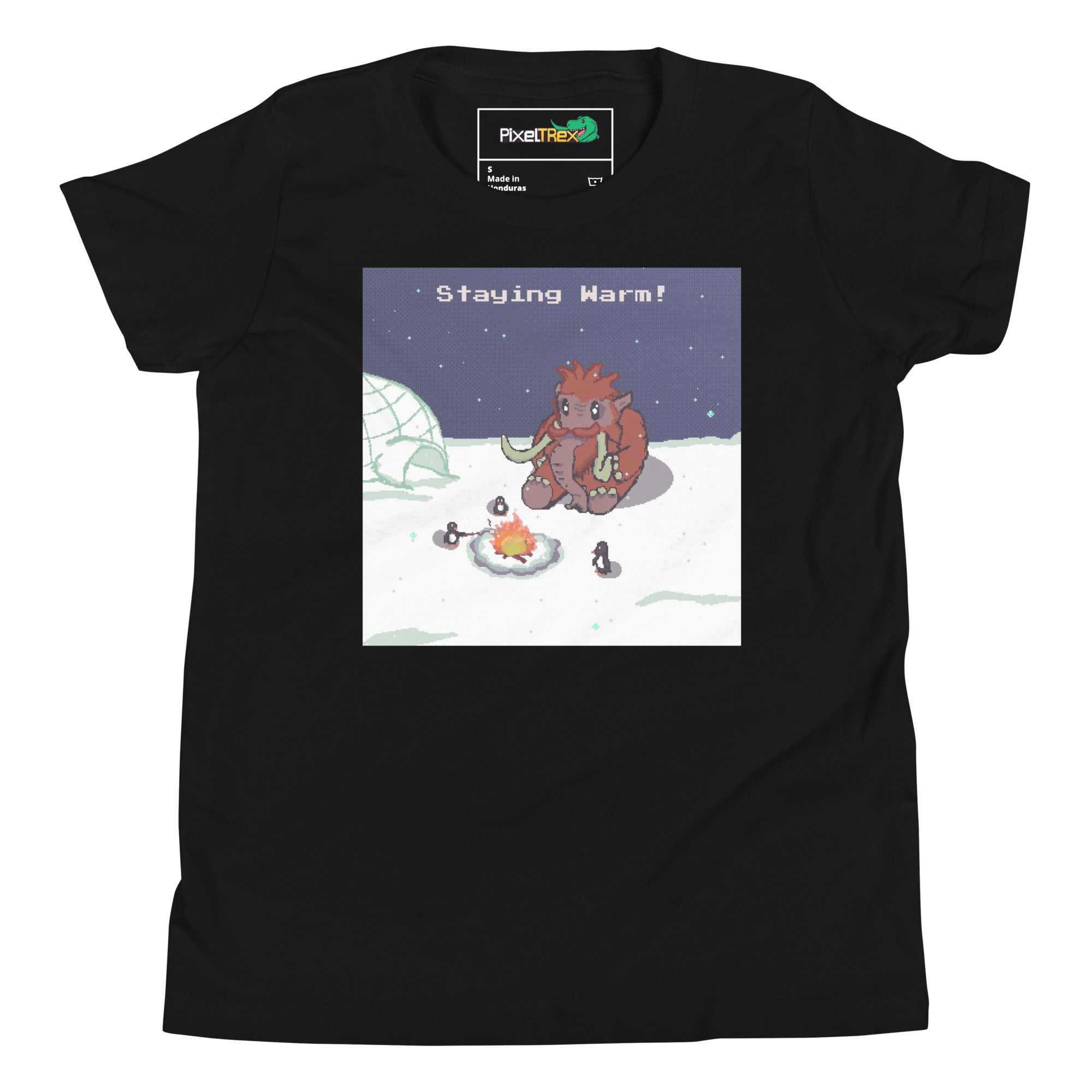 PixelTRex™ – Mammo “Staying Warm!” Youth T-Shirt