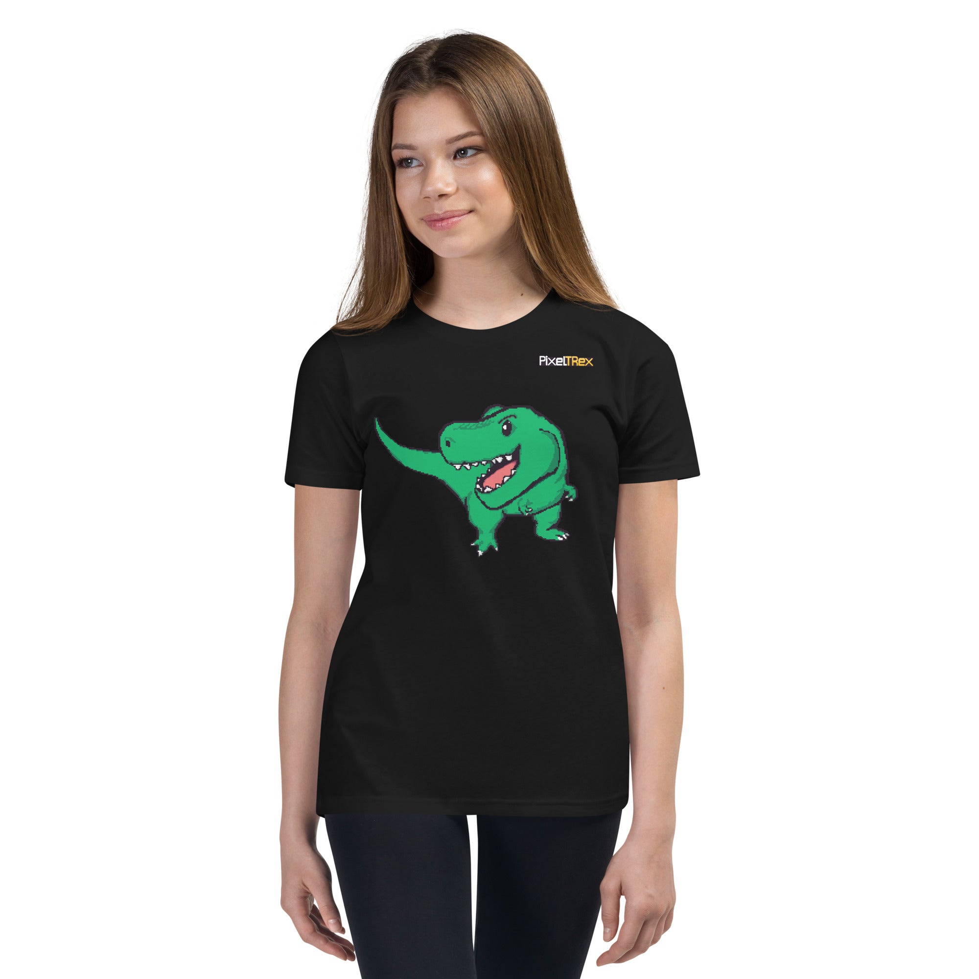 PixelTRex™ – Trex the T-Rex Pixel Dinosaur Youth T-Shirt