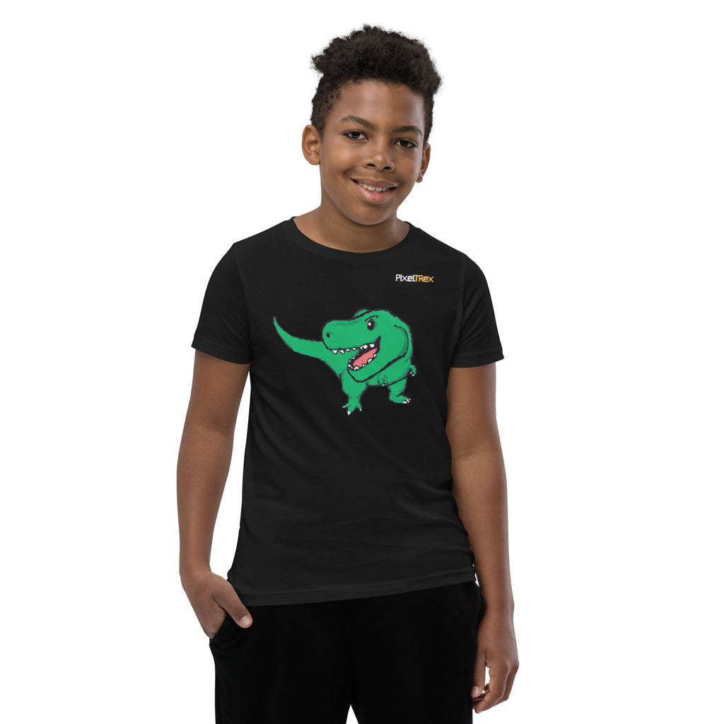 PixelTRex™ – Trex the T-Rex Pixel Dinosaur Youth T-Shirt