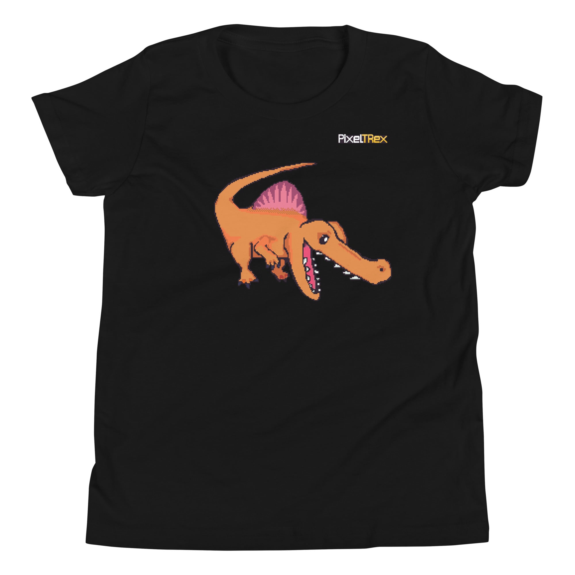 PixelTRex™ – Spino the Spinosaurus Pixel Dinosaur Youth T-Shirt