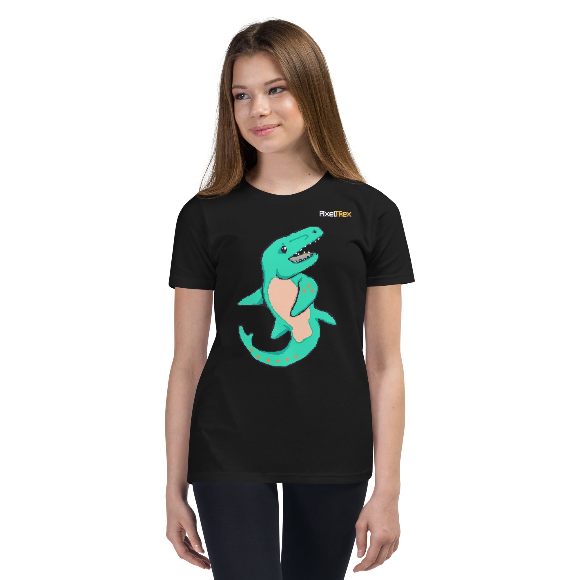 PixelTRex™ – Mosa the Mosasaurus Pixel Creature Youth T-Shirt