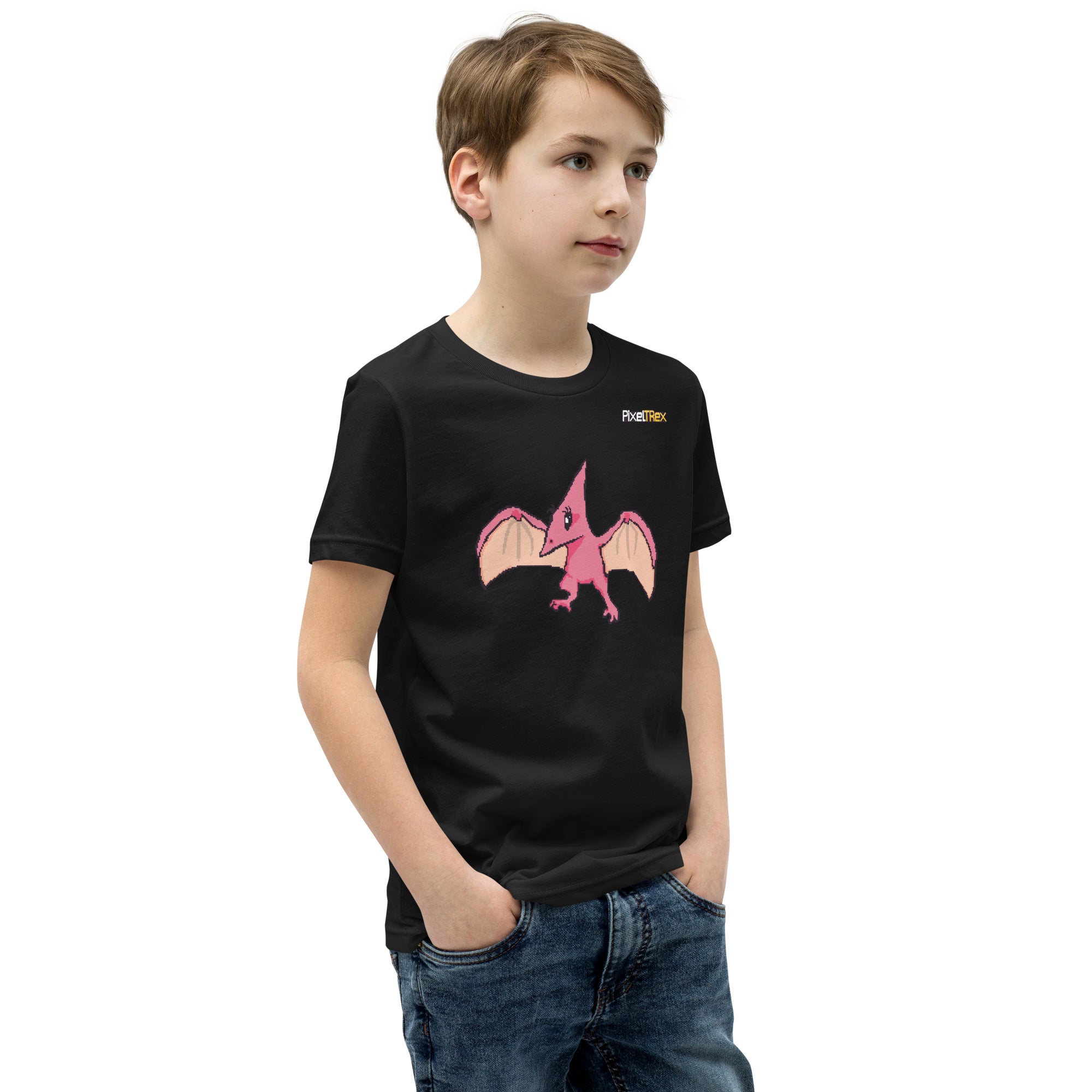 PixelTRex™ – Tera the Pteranodon Pixel Creature Youth T-Shirt