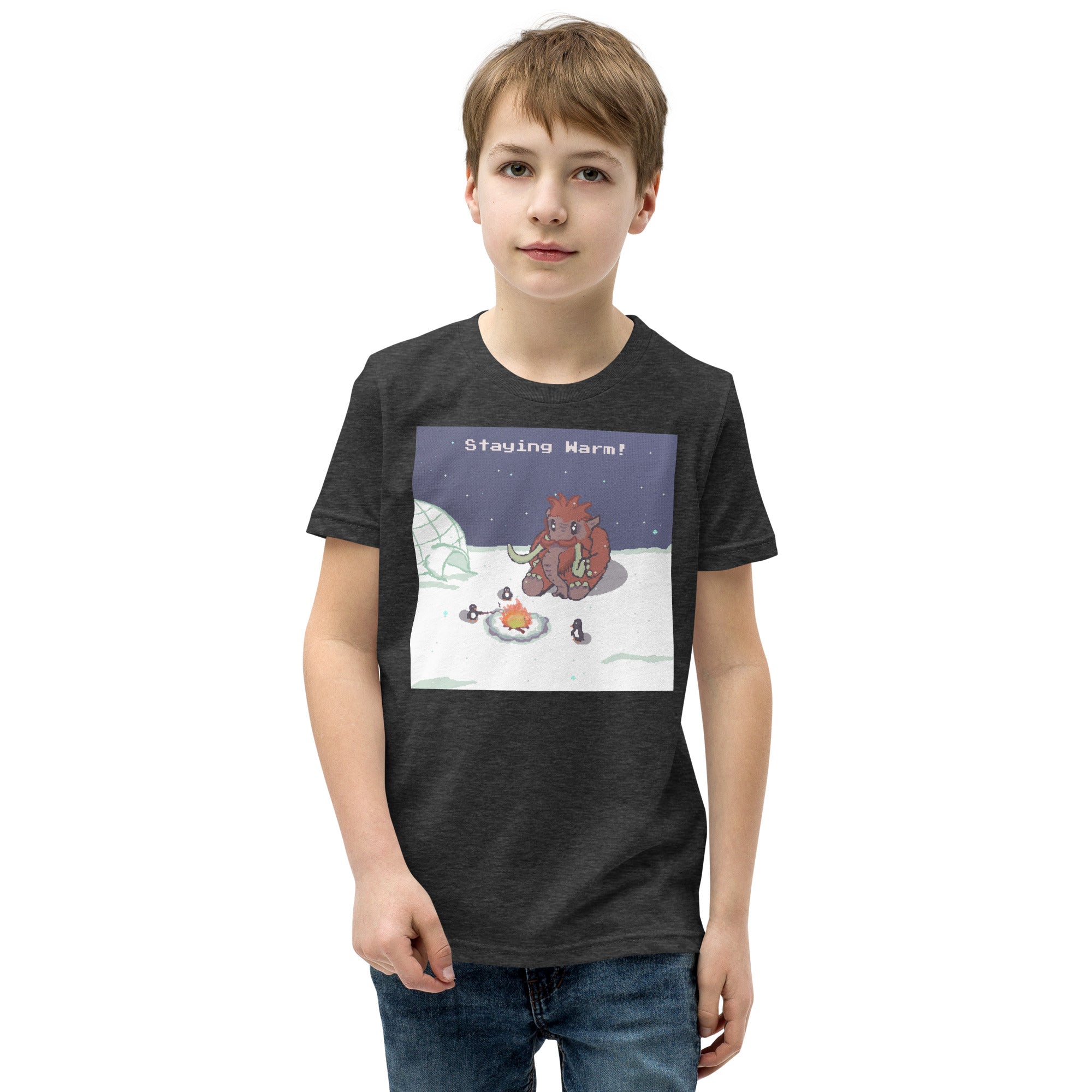PixelTRex™ – Mammo “Staying Warm!” Youth T-Shirt