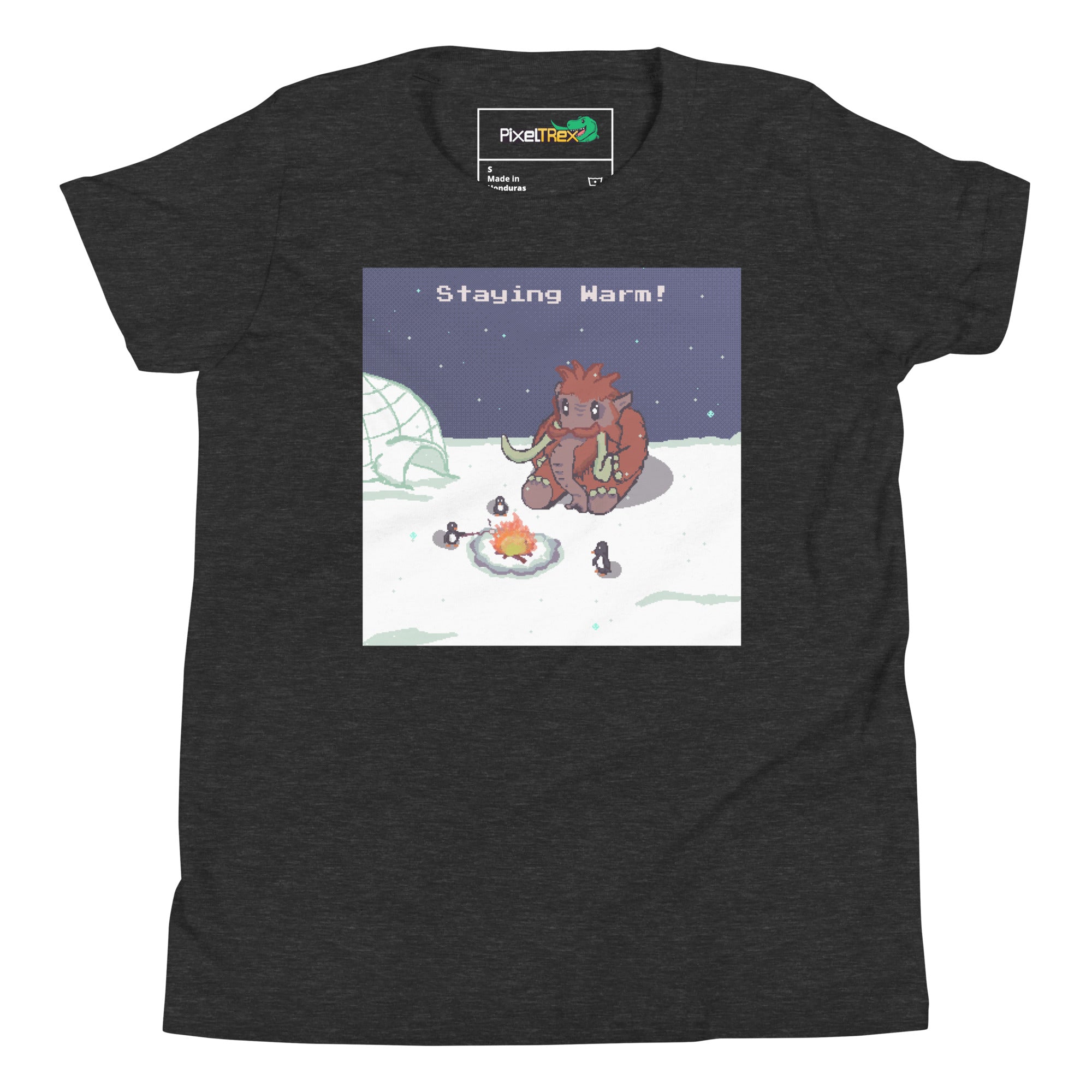 PixelTRex™ – Mammo “Staying Warm!” Youth T-Shirt