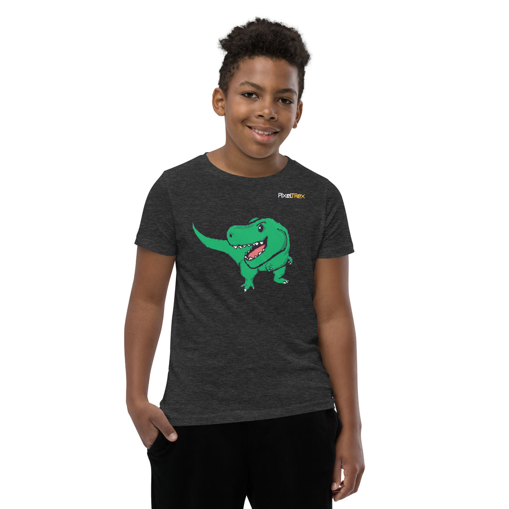 PixelTRex™ – Trex the T-Rex Pixel Dinosaur Youth T-Shirt