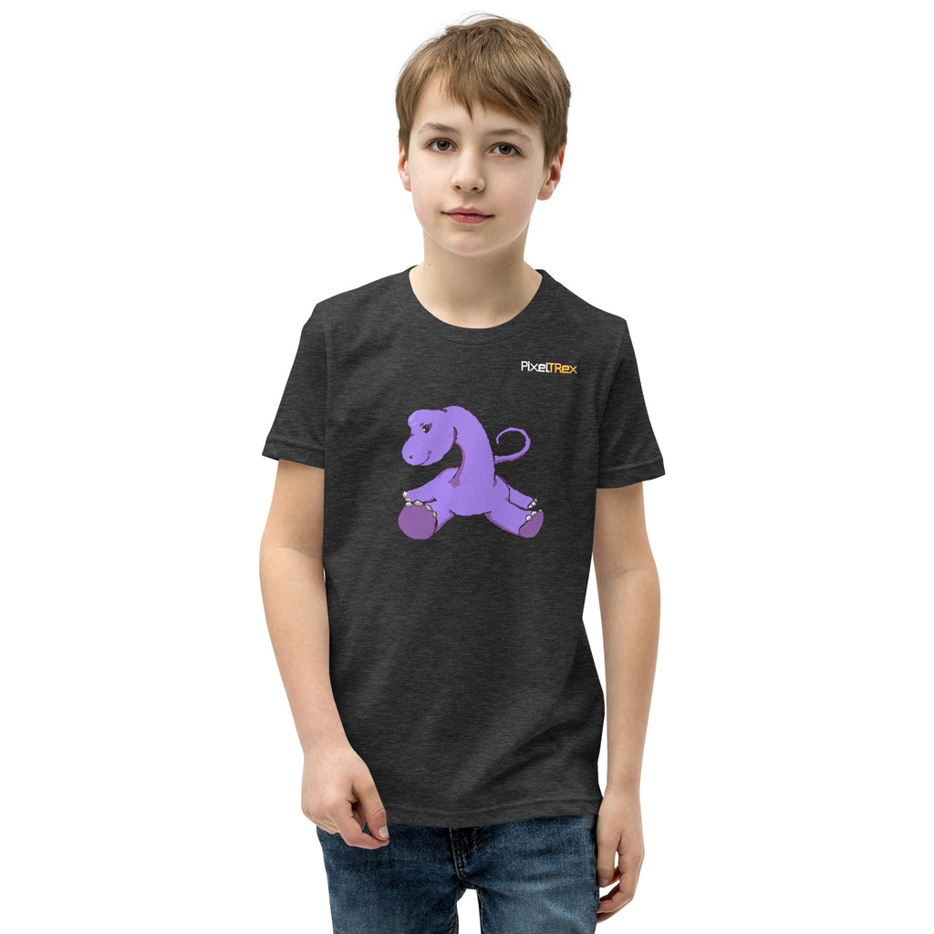 PixelTRex™ – Bracey the Brachiosaurus Pixel Dinosaur Youth T-Shirt