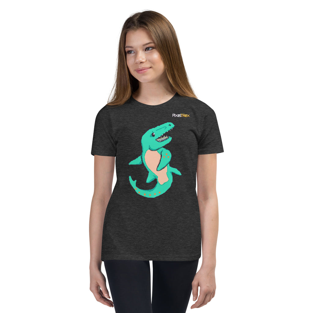 PixelTRex™ – Mosa the Mosasaurus Pixel Creature Youth T-Shirt