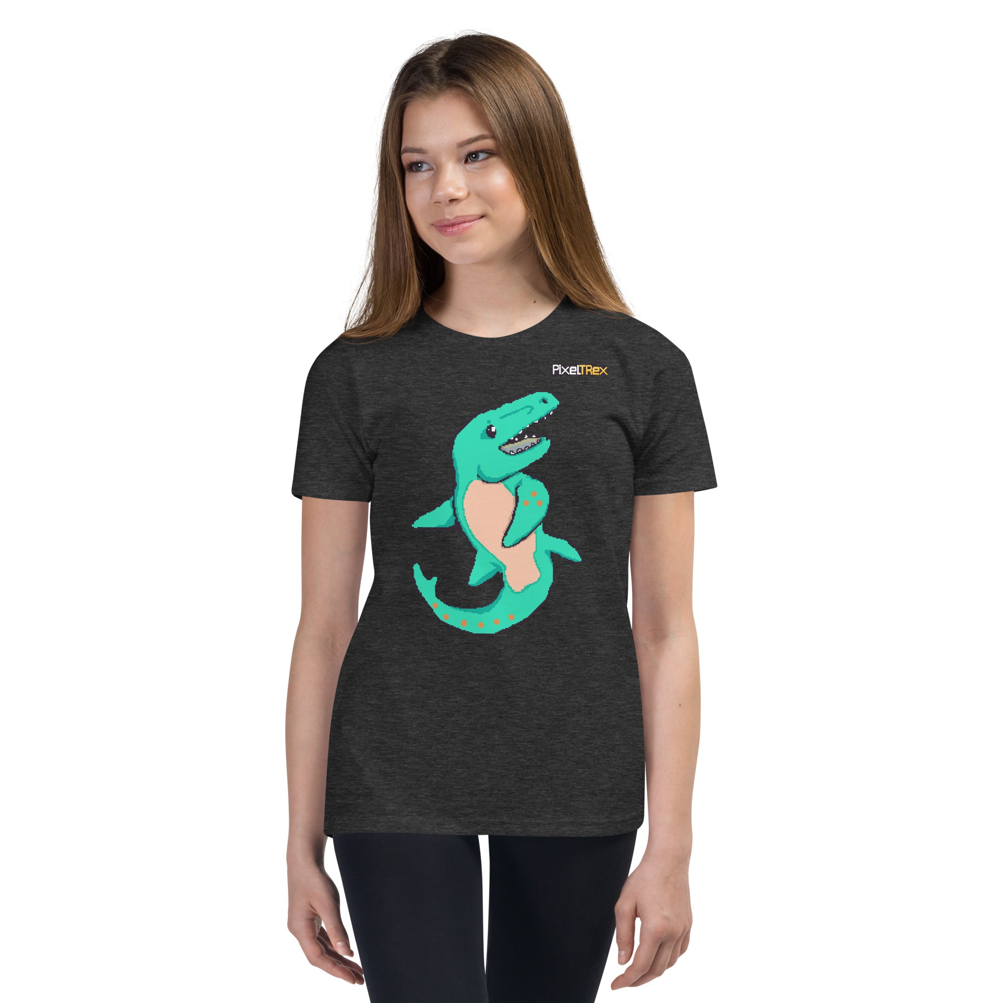 PixelTRex™ – Mosa the Mosasaurus Pixel Creature Youth T-Shirt