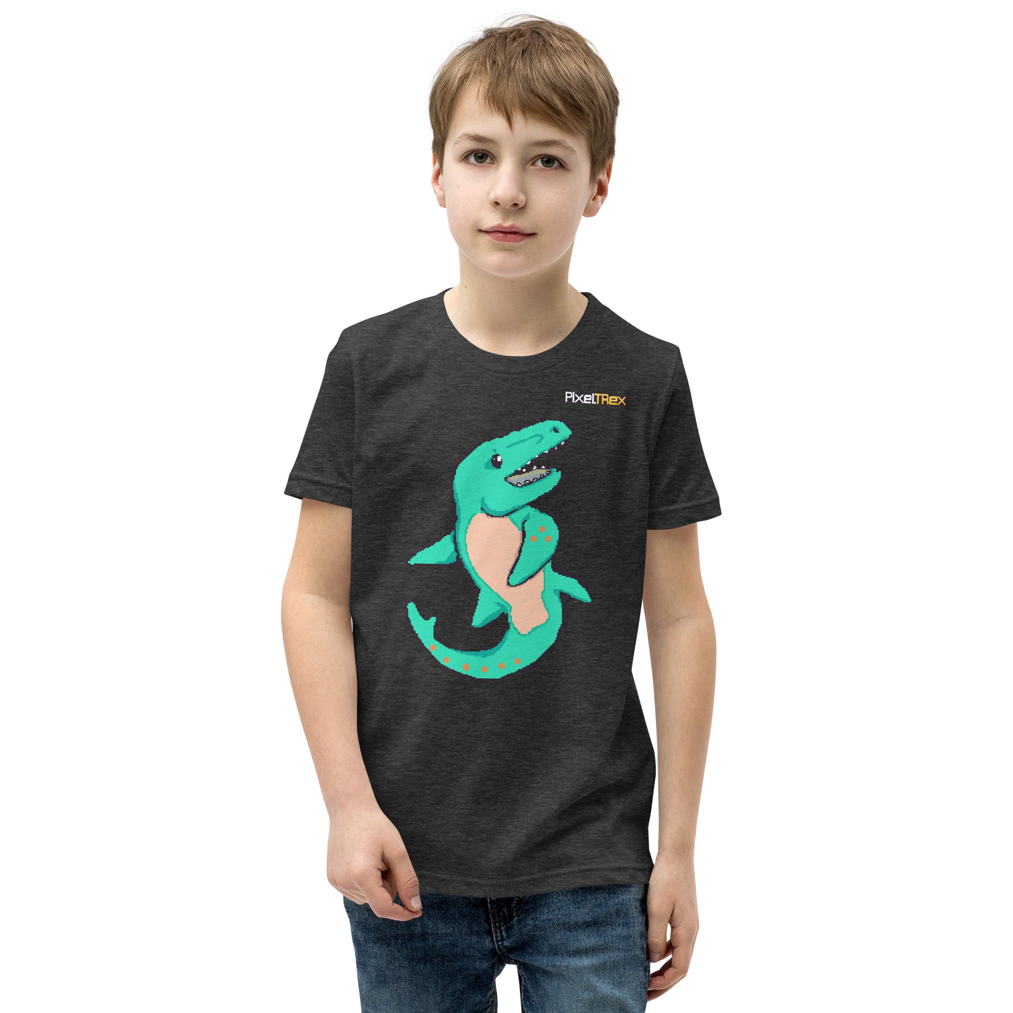 PixelTRex™ – Mosa the Mosasaurus Pixel Creature Youth T-Shirt