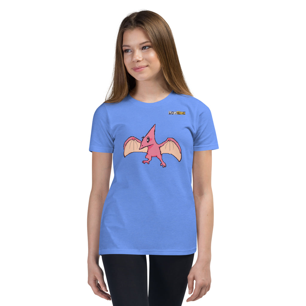 PixelTRex™ – Tera the Pteranodon Pixel Creature Youth T-Shirt