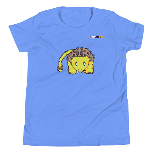 PixelTRex™ – Anky the Ankylosaurus Pixel Dinosaur Youth T-Shirt