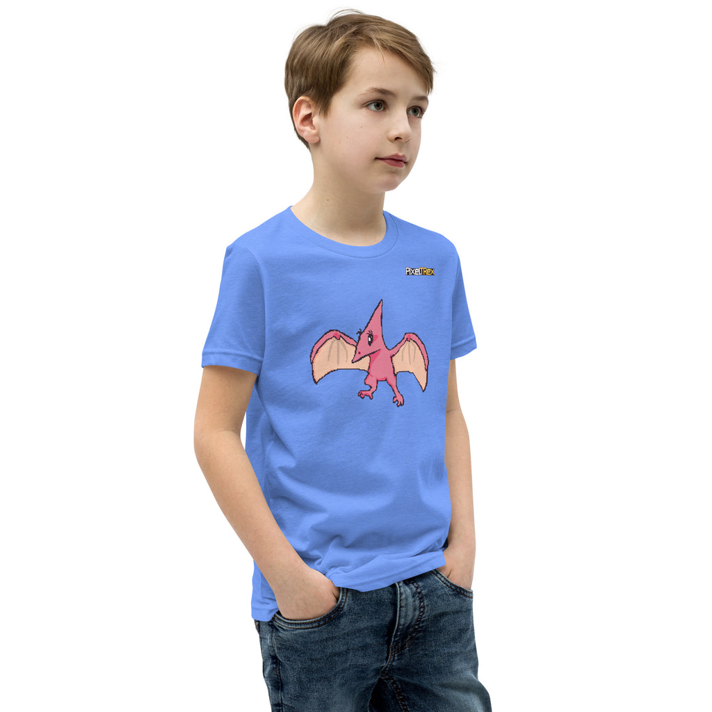 PixelTRex™ – Tera the Pteranodon Pixel Creature Youth T-Shirt