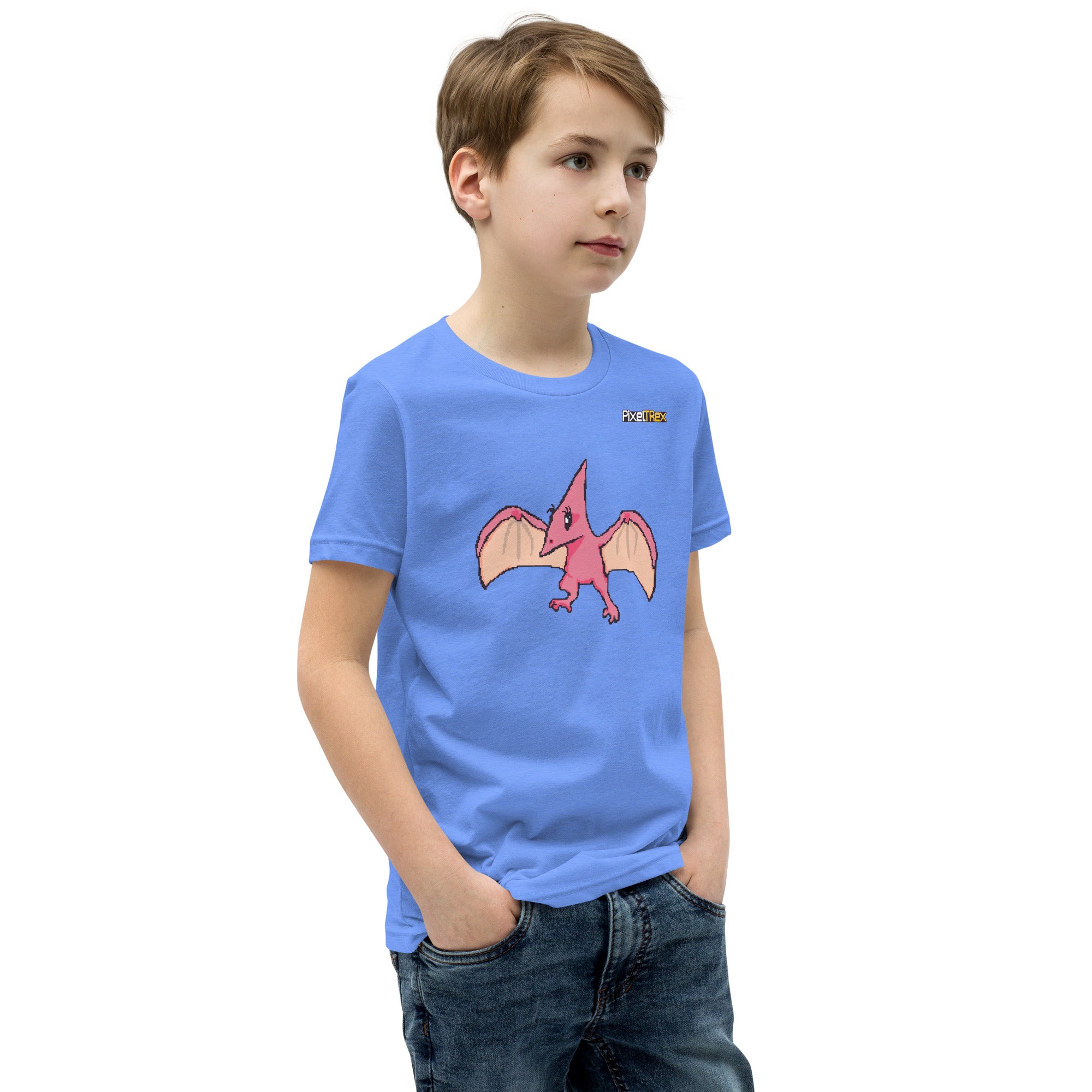 PixelTRex™ – Tera the Pteranodon Pixel Creature Youth T-Shirt
