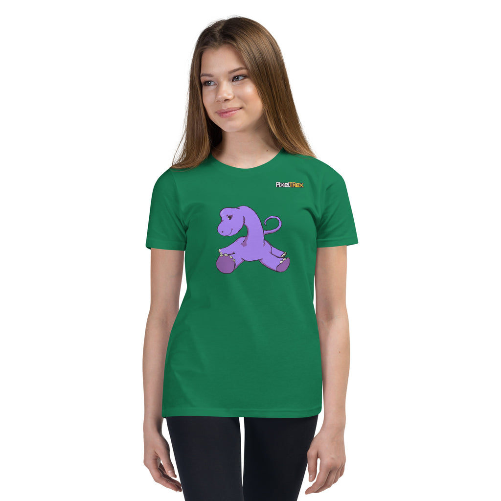 PixelTRex™ – Bracey the Brachiosaurus Pixel Dinosaur Youth T-Shirt