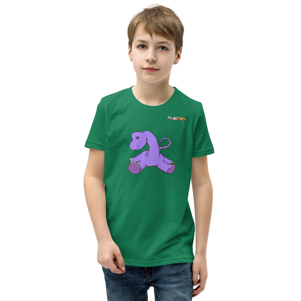 PixelTRex™ – Bracey the Brachiosaurus Pixel Dinosaur Youth T-Shirt