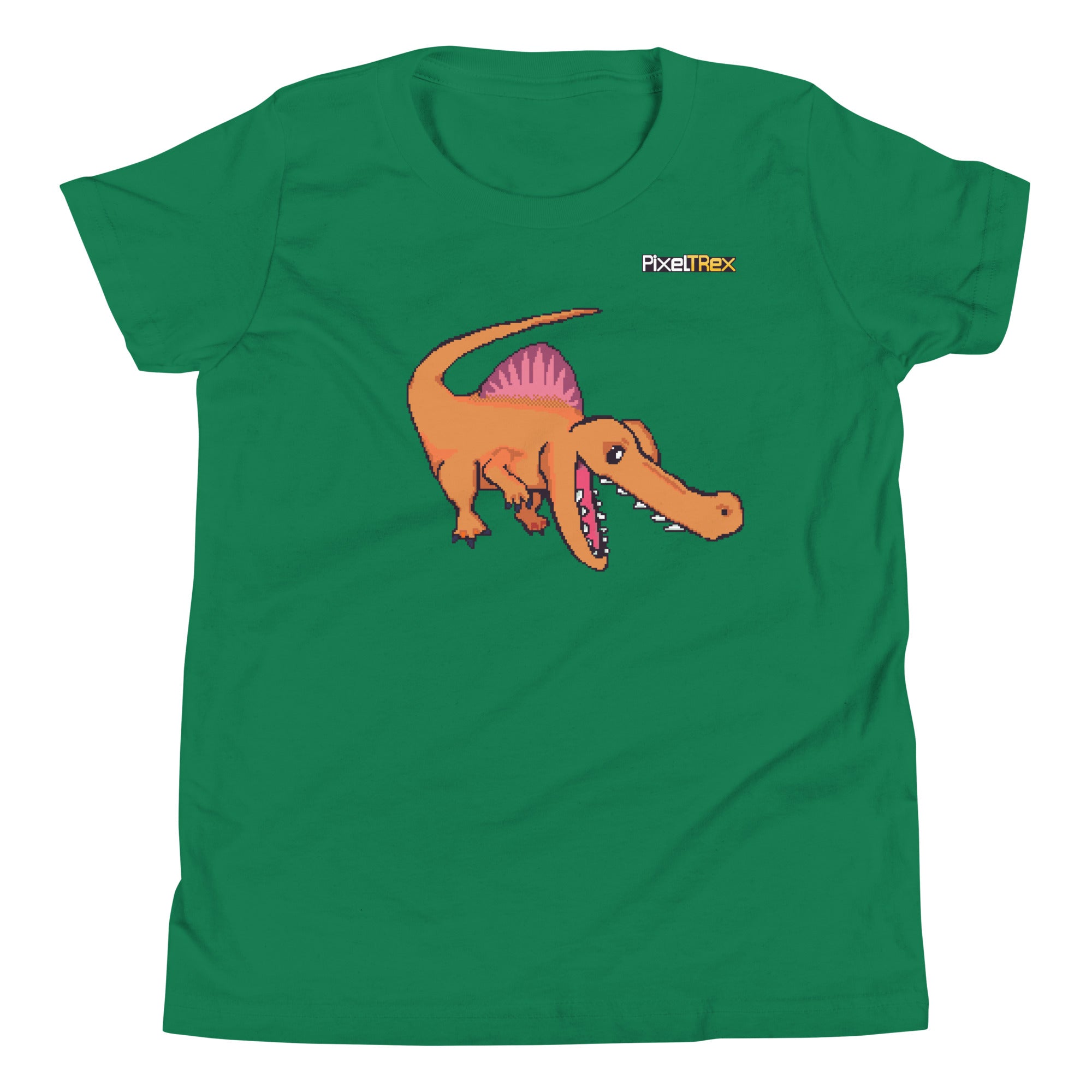PixelTRex™ – Spino the Spinosaurus Pixel Dinosaur Youth T-Shirt