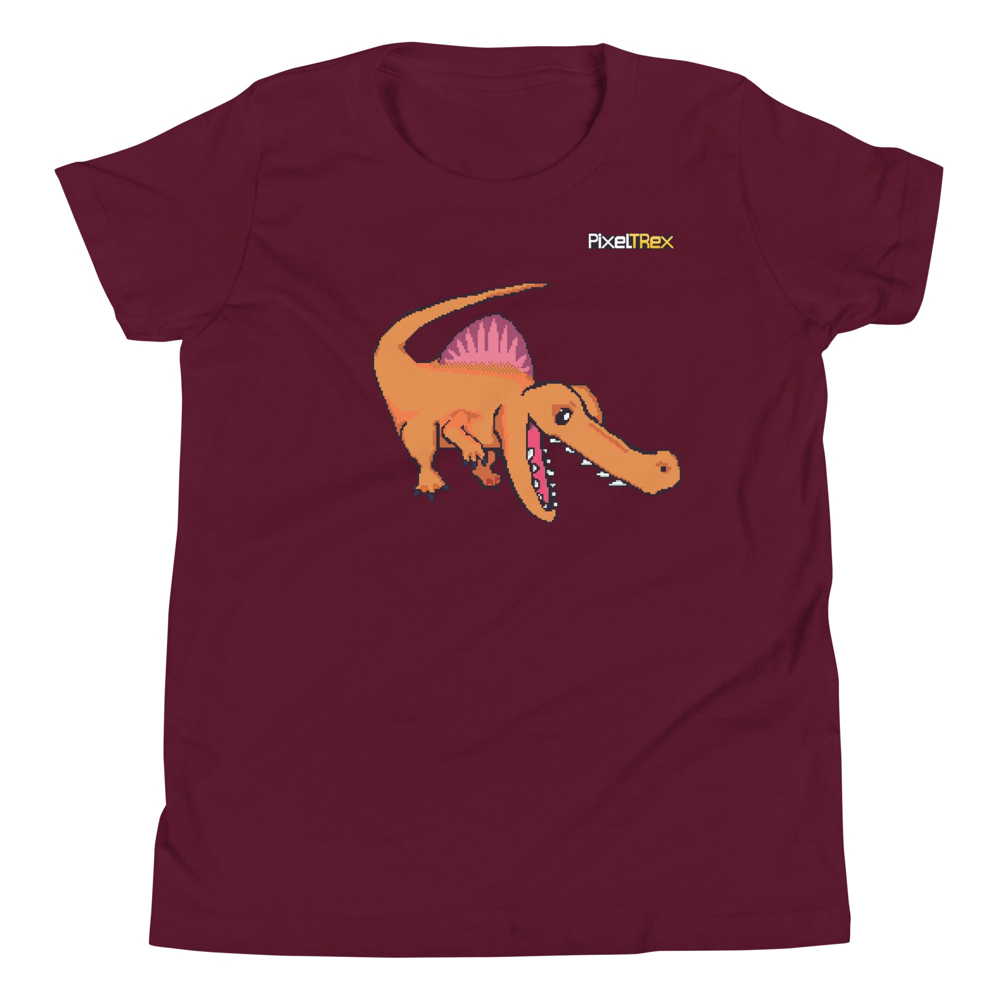 PixelTRex™ – Spino the Spinosaurus Pixel Dinosaur Youth T-Shirt