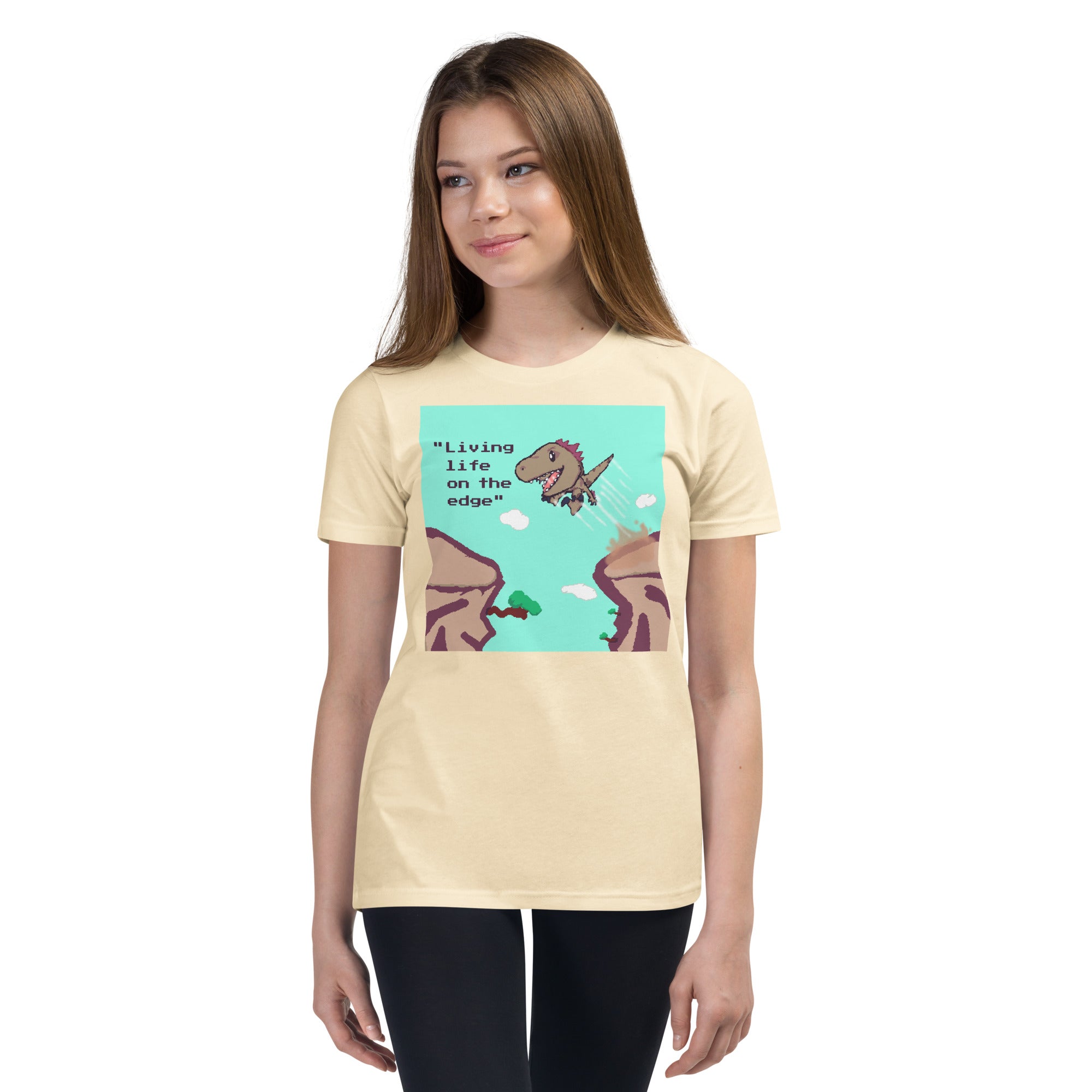 PixelTRex™ – Rap “Living Life on the Edge” Youth T-Shirt