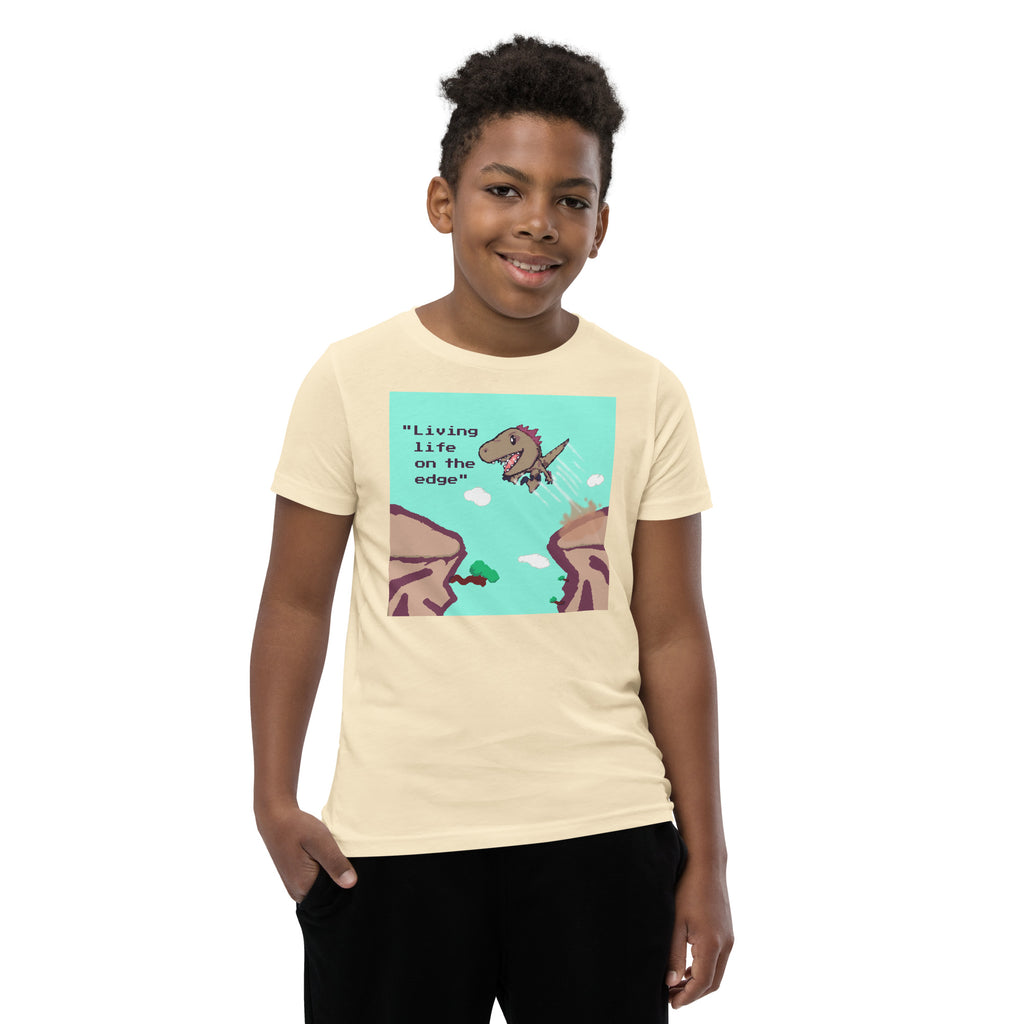 PixelTRex™ – Rap “Living Life on the Edge” Youth T-Shirt