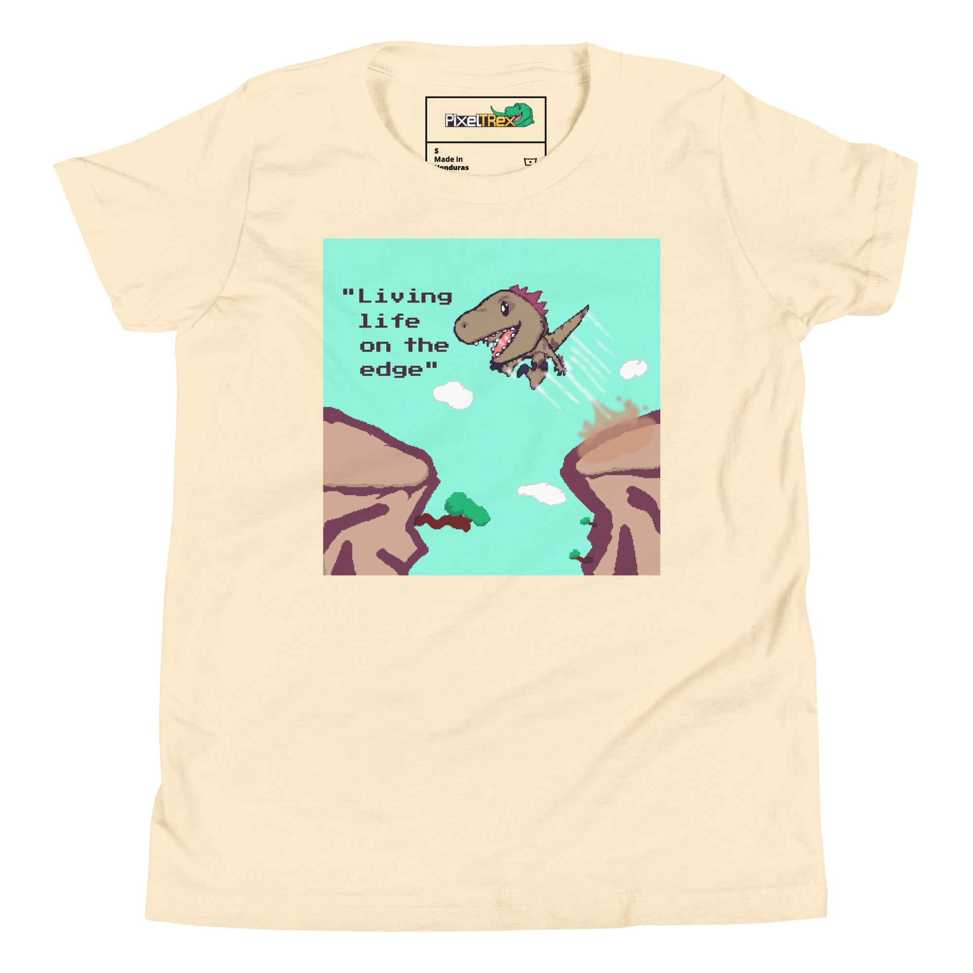 PixelTRex™ – Rap “Living Life on the Edge” Youth T-Shirt