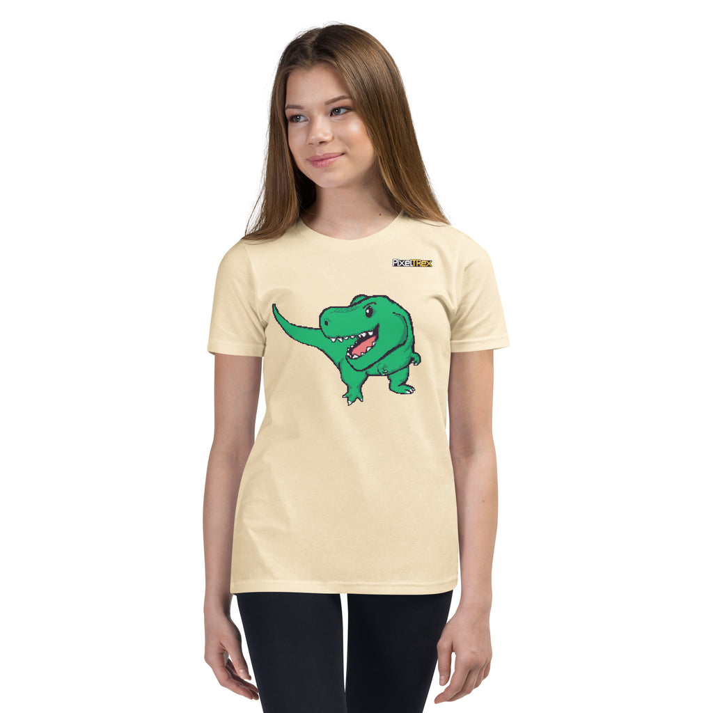 PixelTRex™ – Trex the T-Rex Pixel Dinosaur Youth T-Shirt