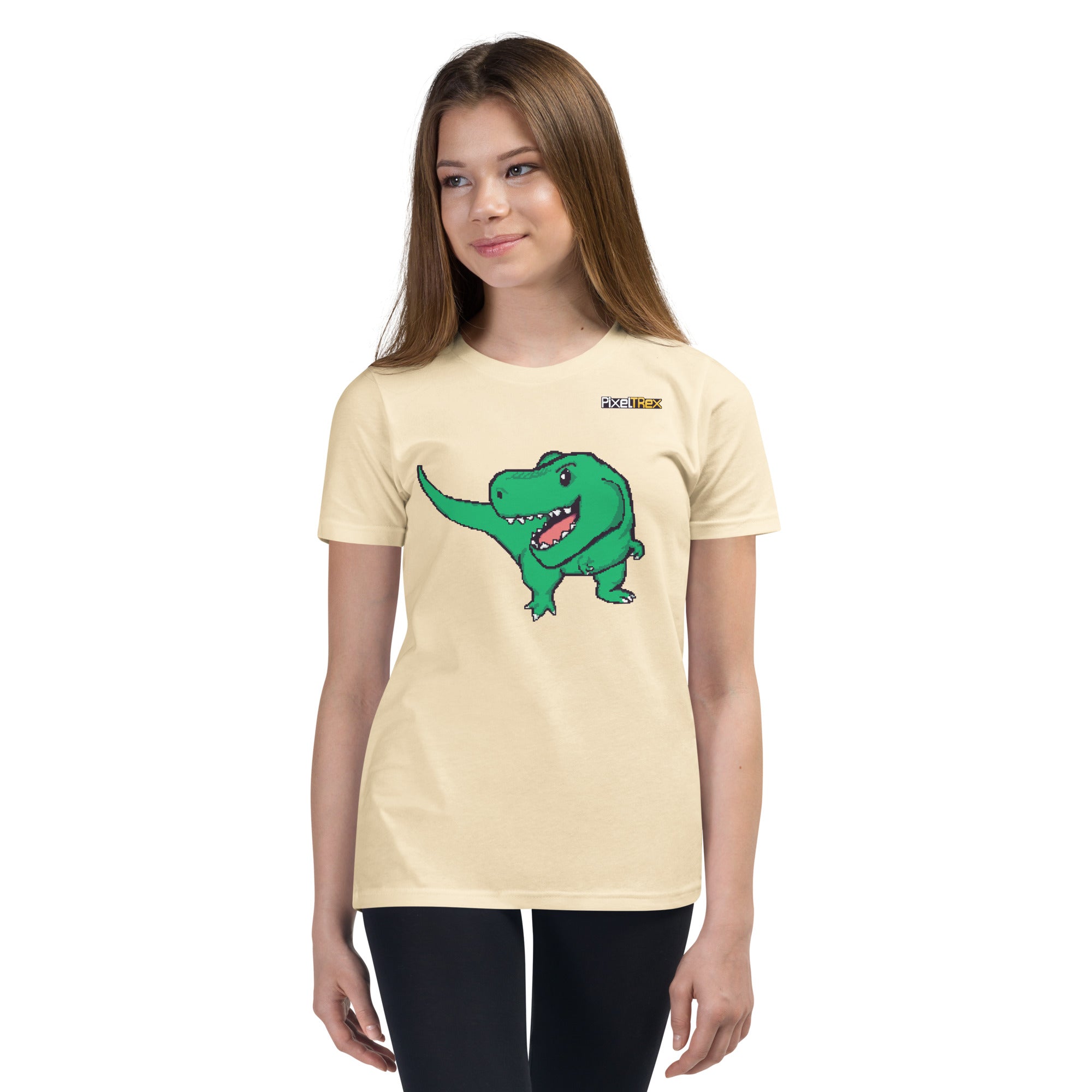 PixelTRex™ – Trex the T-Rex Pixel Dinosaur Youth T-Shirt