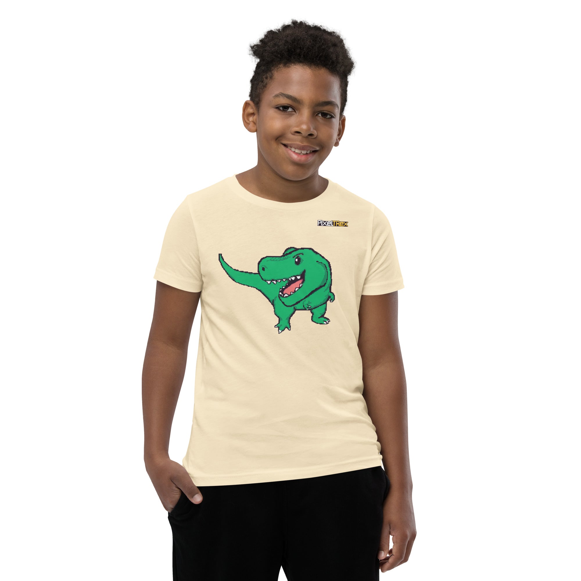 PixelTRex™ – Trex the T-Rex Pixel Dinosaur Youth T-Shirt