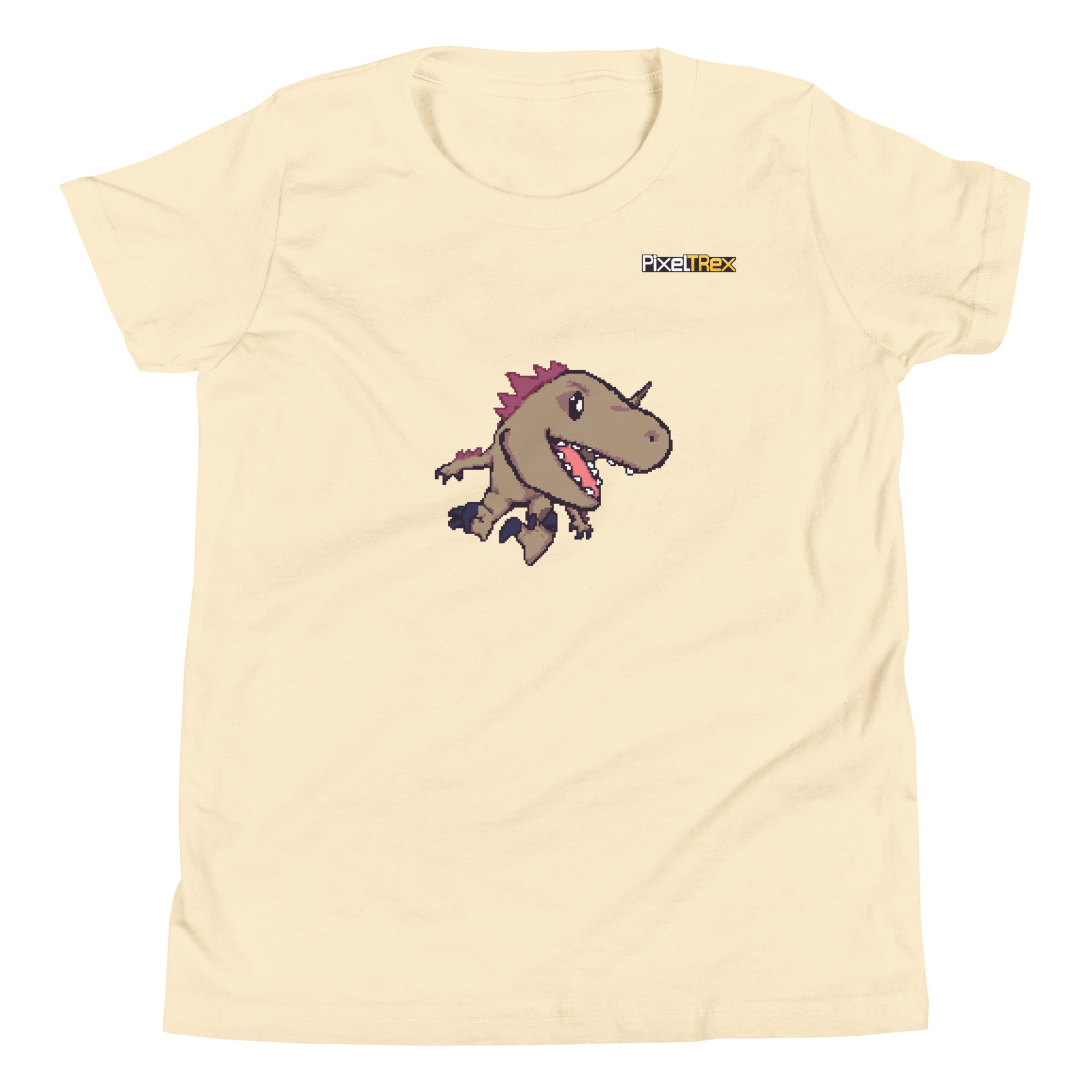 PixelTRex™ – Rap the Raptor Pixel Dinosaur Youth T-Shirt