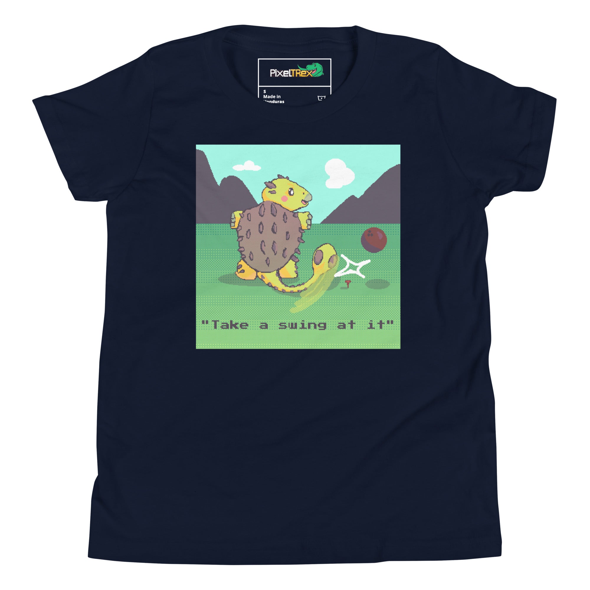 PixelTRex™ – Anky “Take a swing at It” Youth T-Shirt