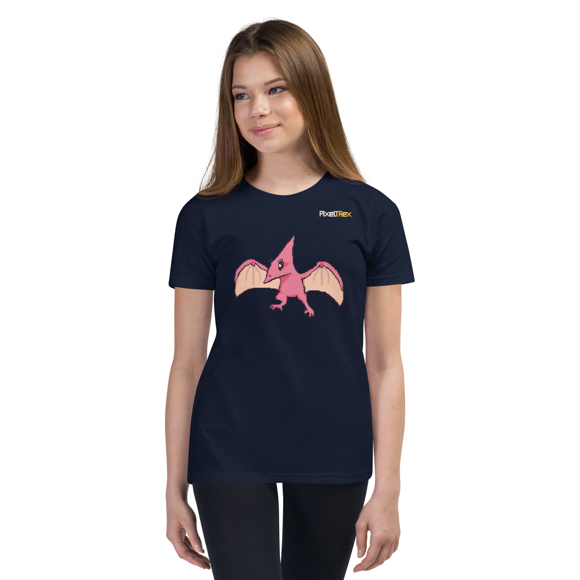 PixelTRex™ – Tera the Pteranodon Pixel Creature Youth T-Shirt