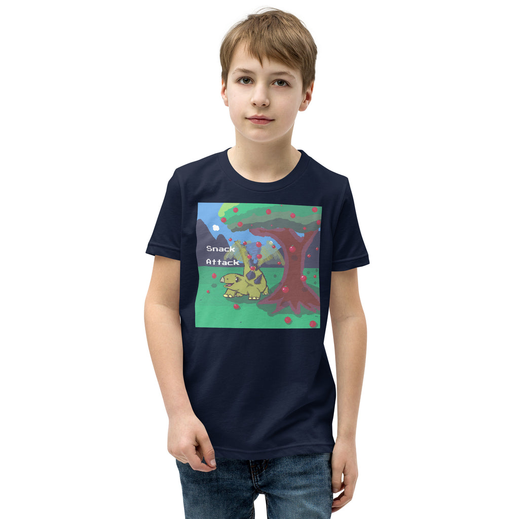 PixelTRex™ – Stego “Snack Attack” Youth T-Shirt