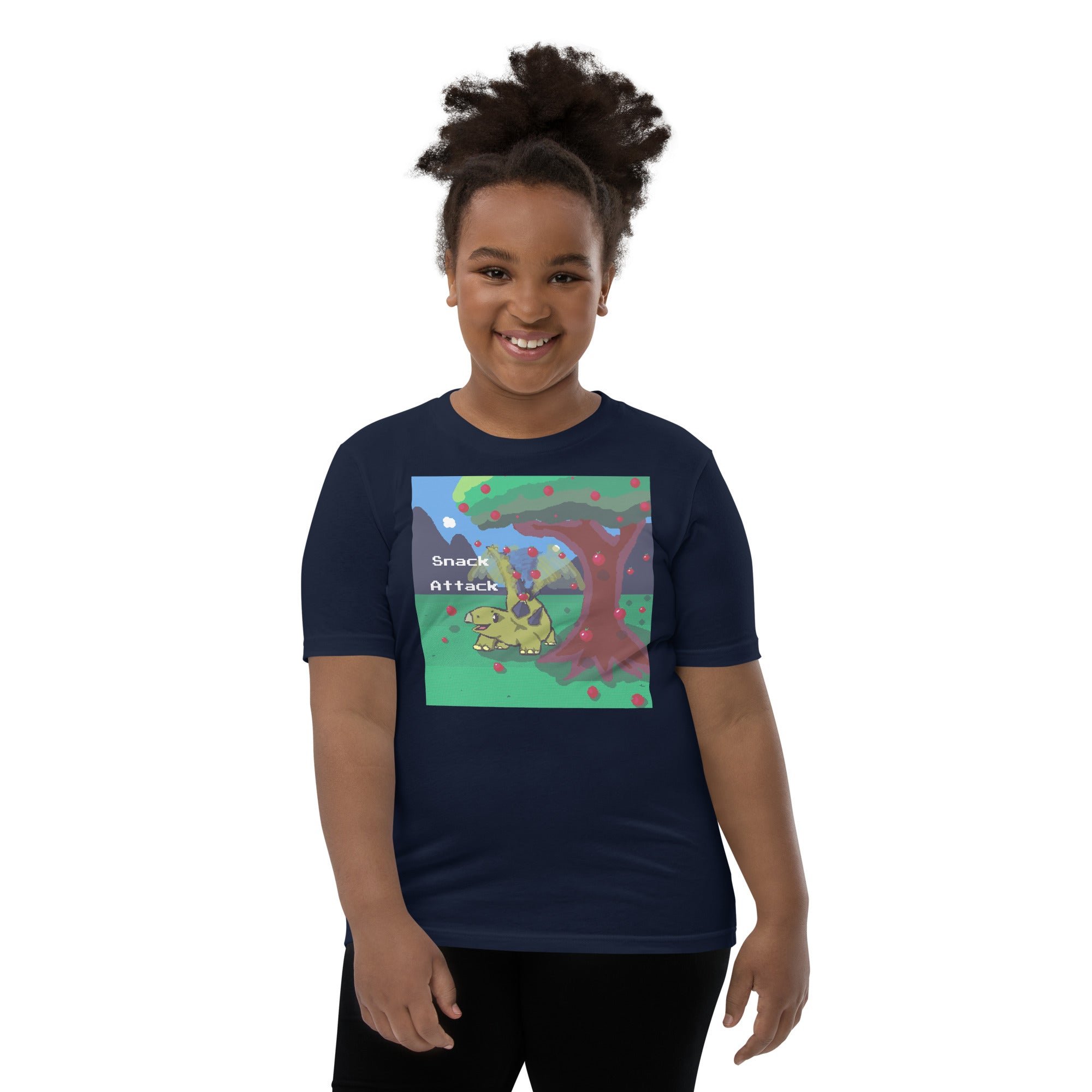 PixelTRex™ – Stego “Snack Attack” Youth T-Shirt