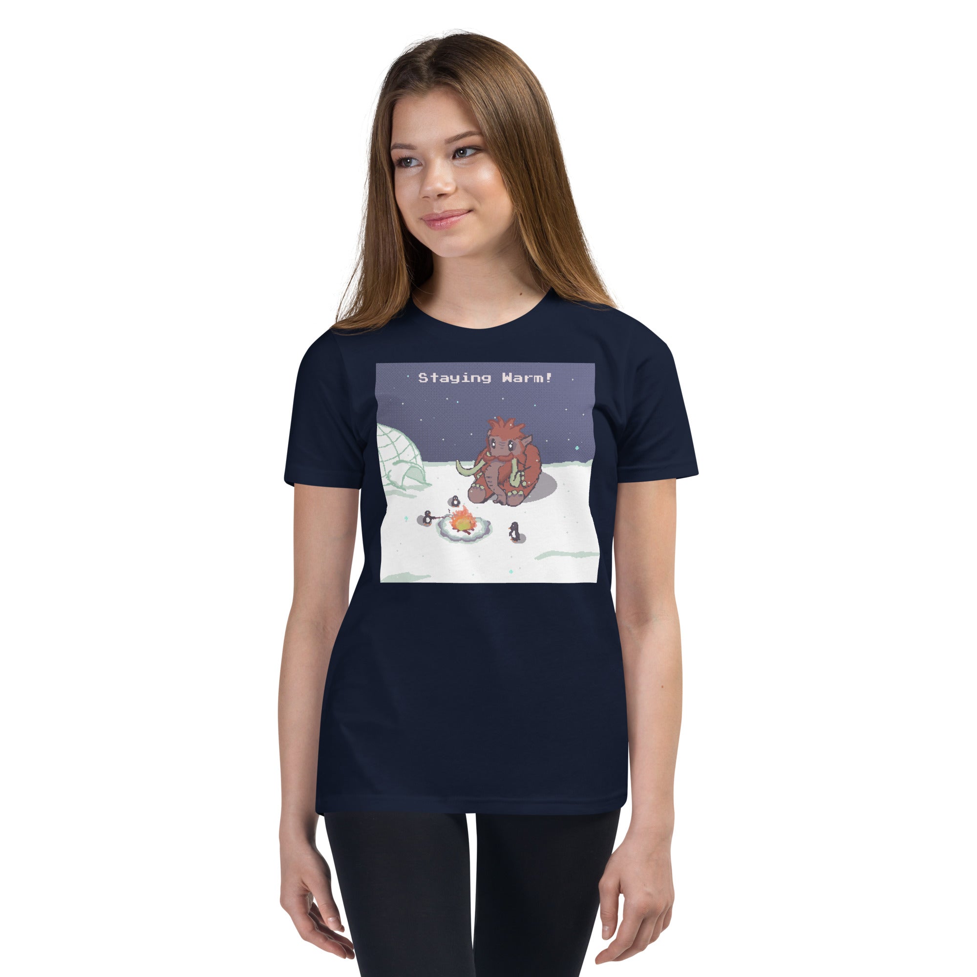 PixelTRex™ – Mammo “Staying Warm!” Youth T-Shirt