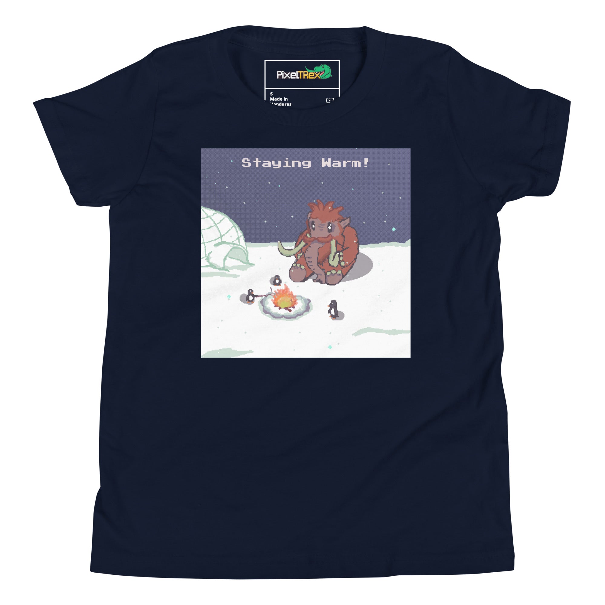 PixelTRex™ – Mammo “Staying Warm!” Youth T-Shirt