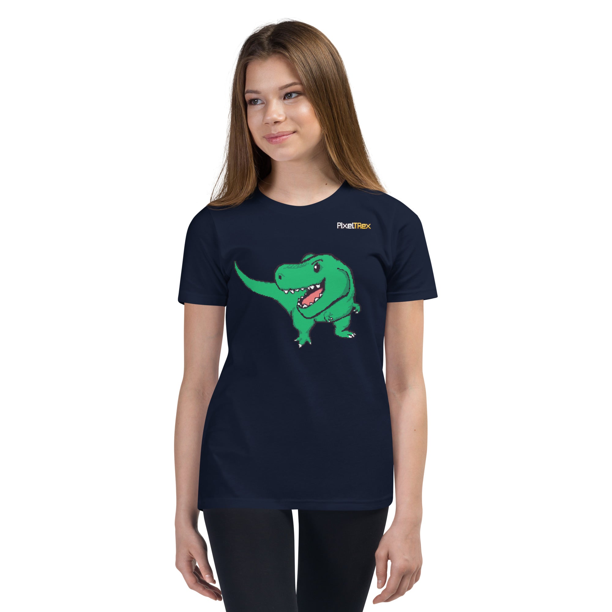 PixelTRex™ – Trex the T-Rex Pixel Dinosaur Youth T-Shirt