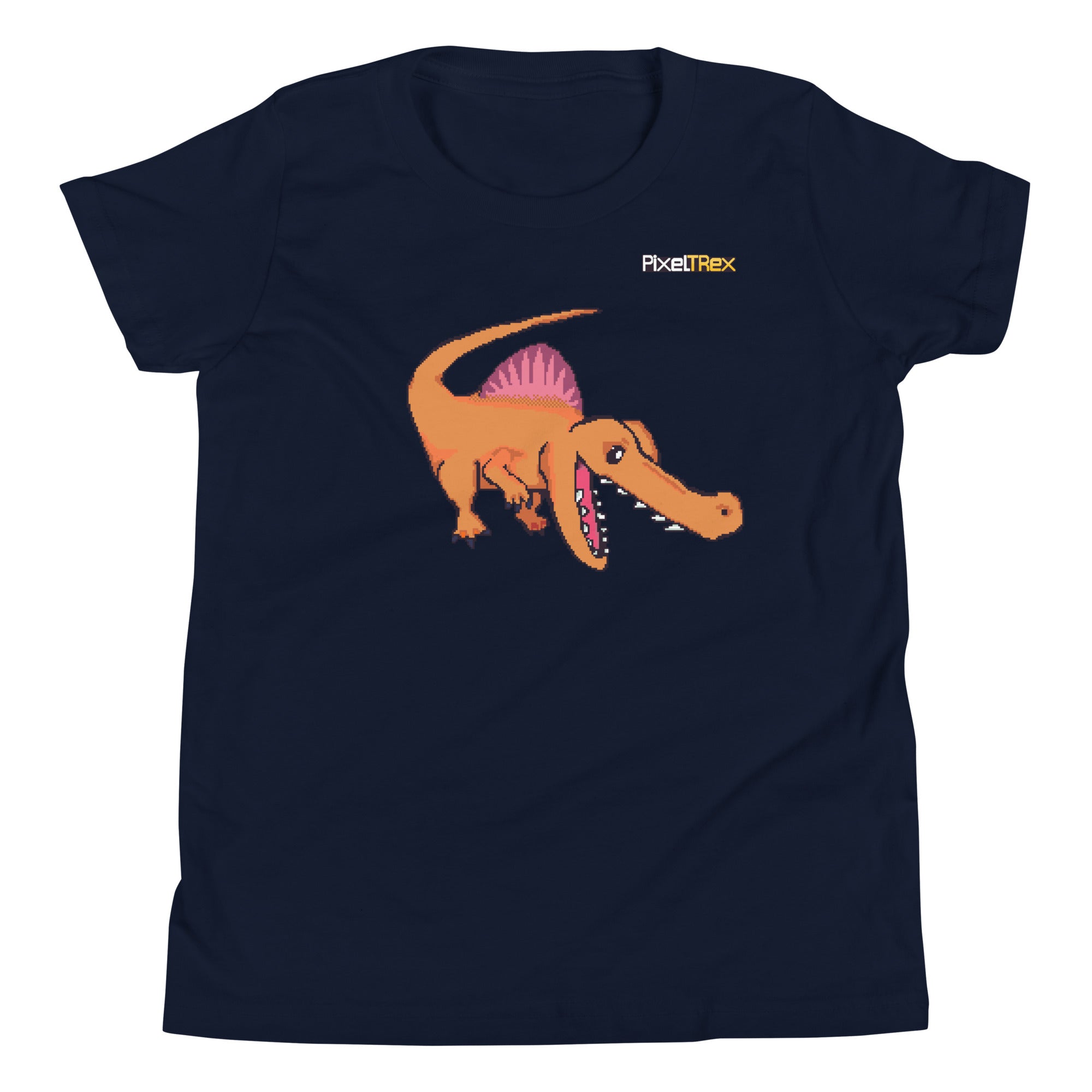 PixelTRex™ – Spino the Spinosaurus Pixel Dinosaur Youth T-Shirt
