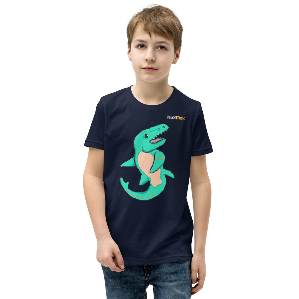 PixelTRex™ – Mosa the Mosasaurus Pixel Creature Youth T-Shirt