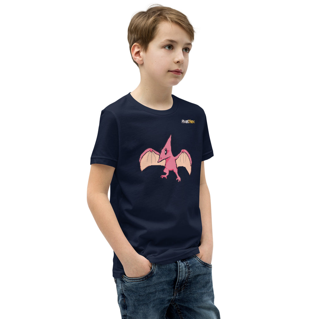 PixelTRex™ – Tera the Pteranodon Pixel Creature Youth T-Shirt
