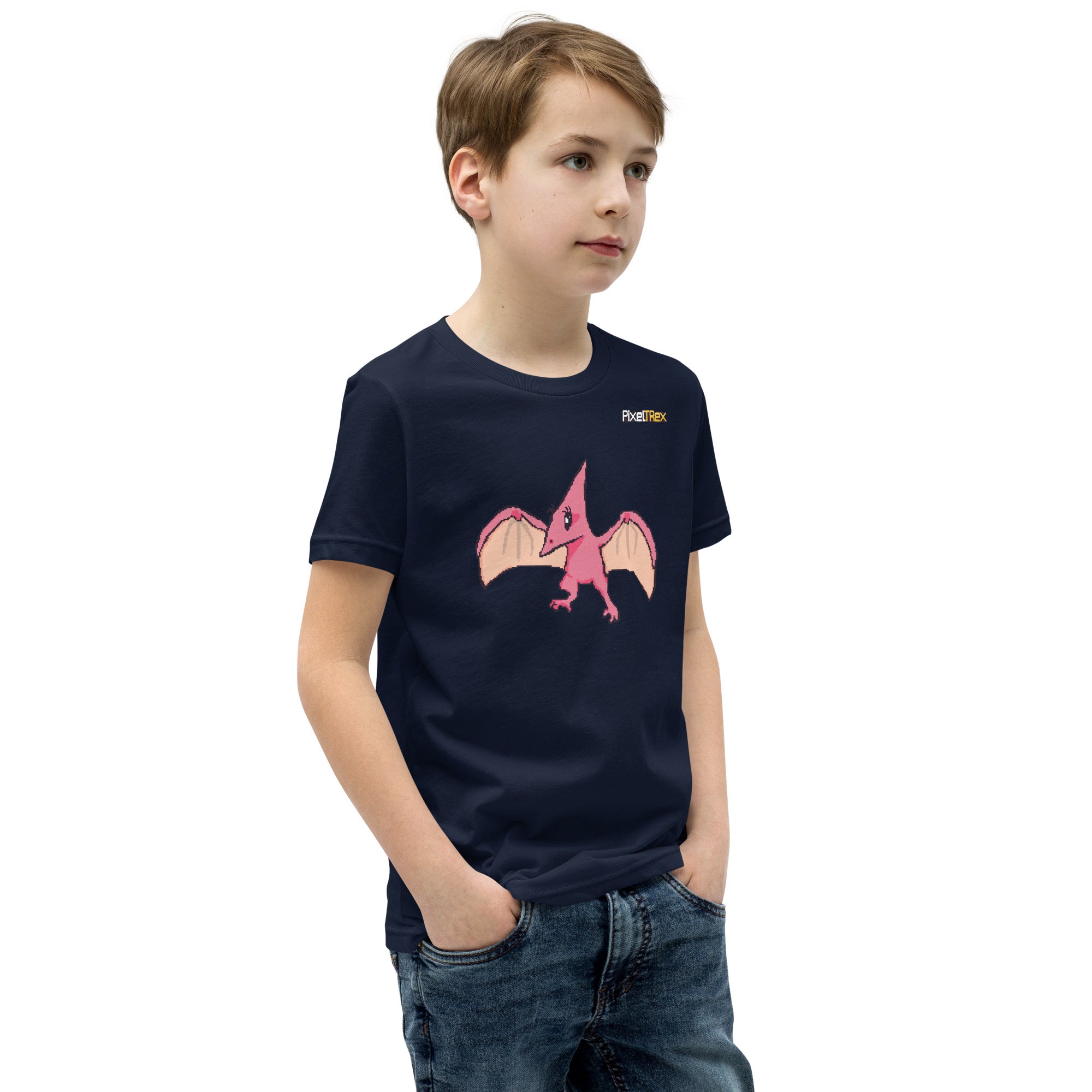 PixelTRex™ – Tera the Pteranodon Pixel Creature Youth T-Shirt