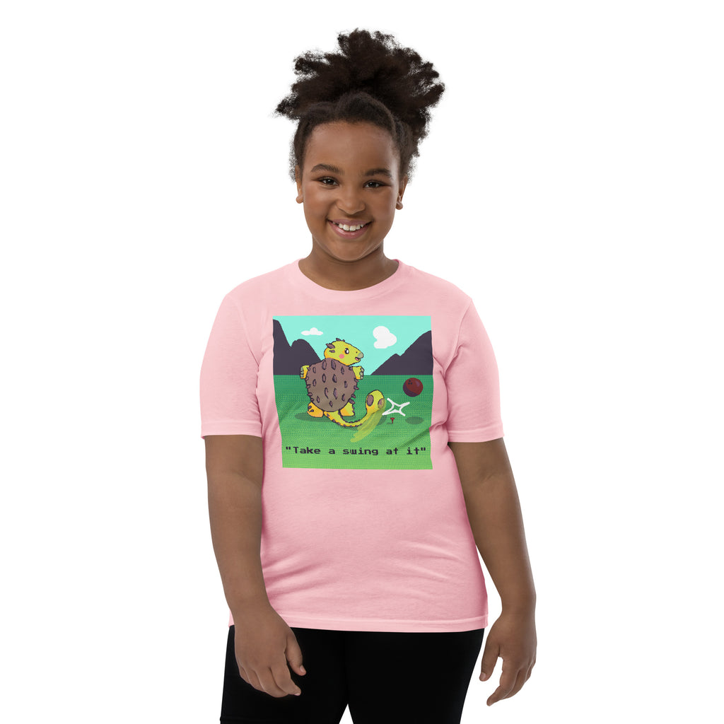 PixelTRex™ – Anky “Take a swing at It” Youth T-Shirt