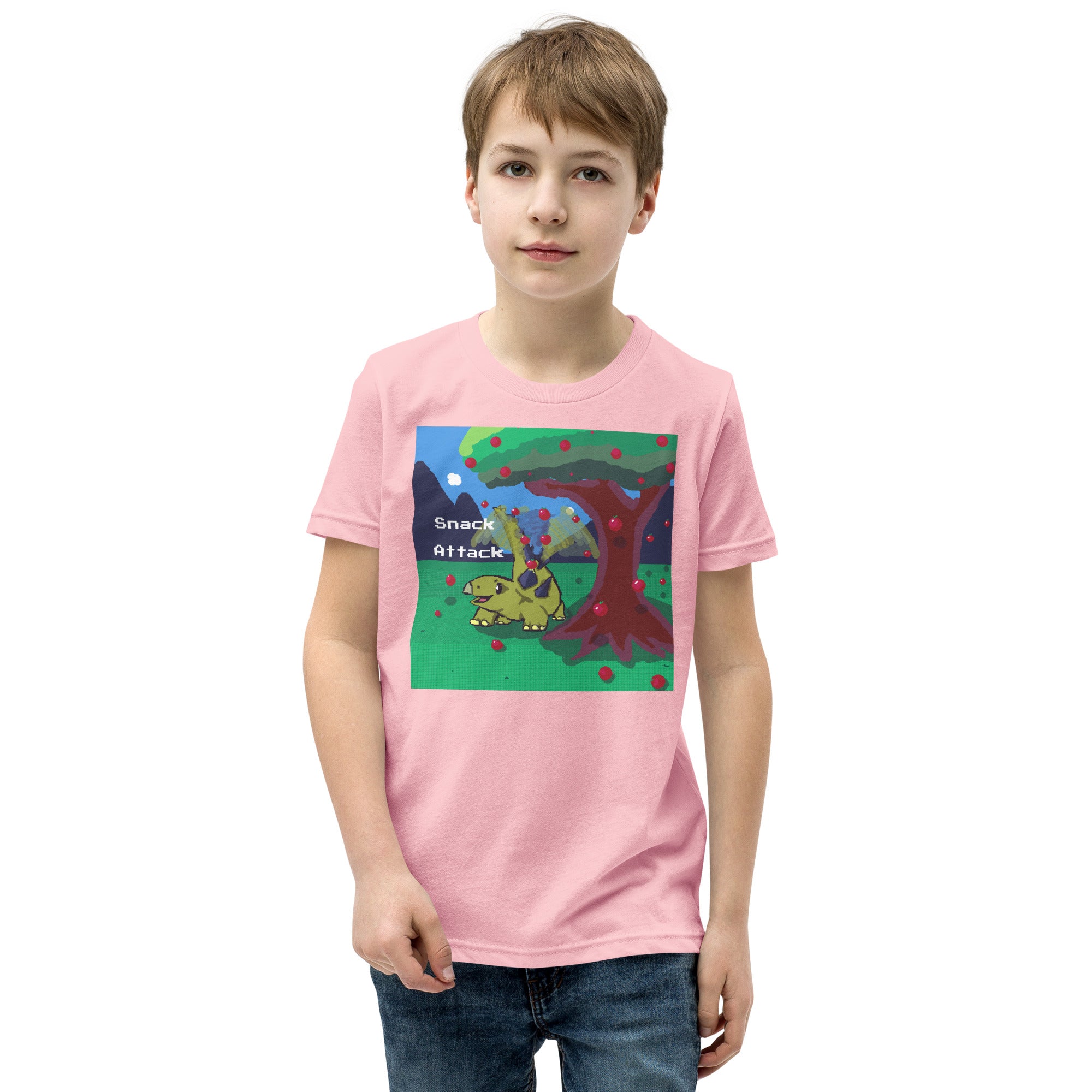 PixelTRex™ – Stego “Snack Attack” Youth T-Shirt