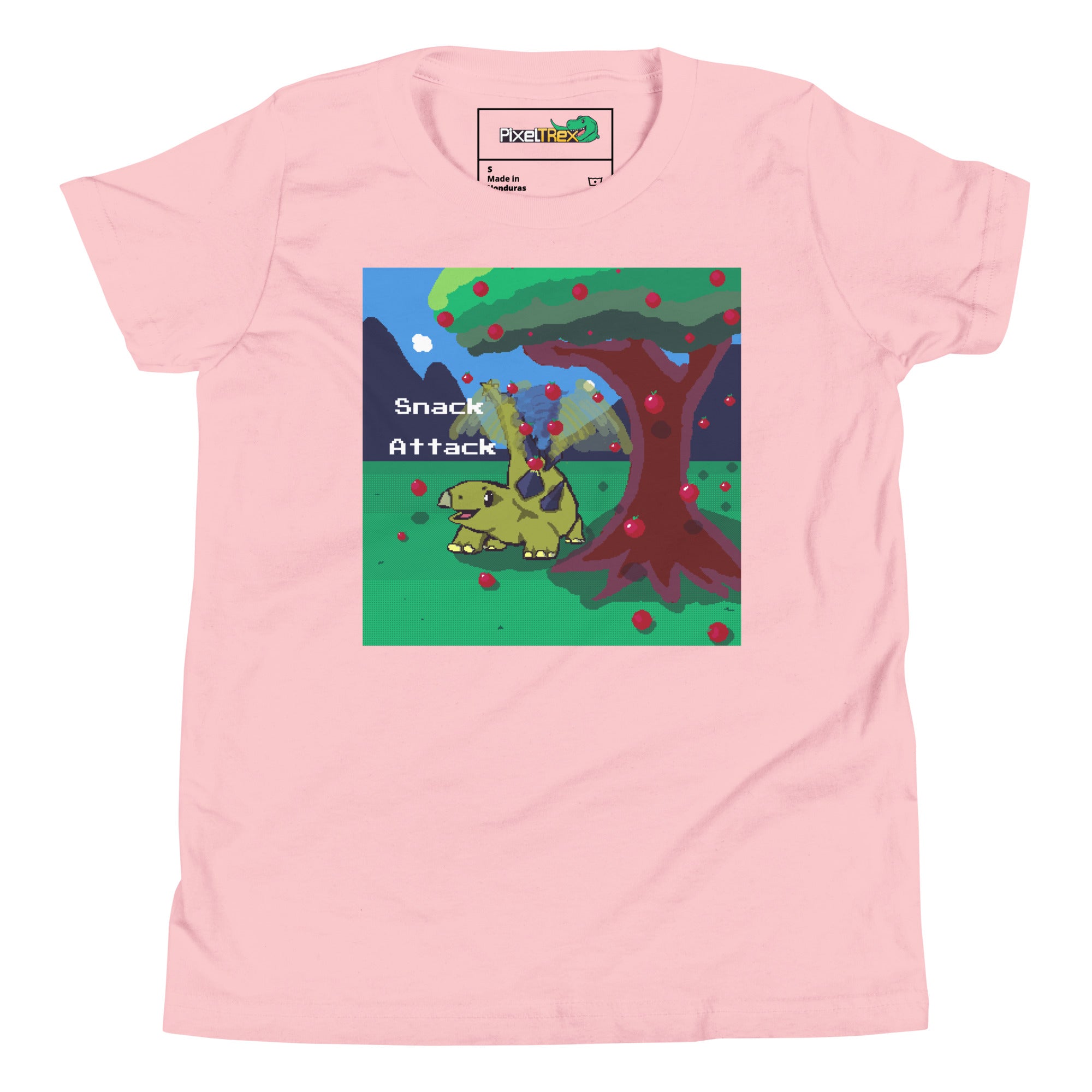 PixelTRex™ – Stego “Snack Attack” Youth T-Shirt