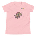 PixelTRex™ – Rap the Raptor Pixel Dinosaur Youth T-Shirt
